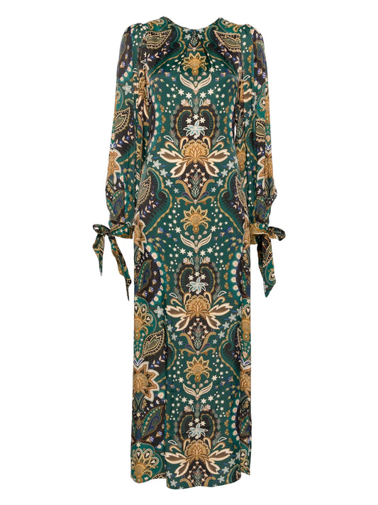 printed maxi dress