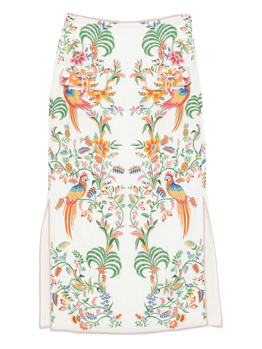 Delicate Forest maxi skirt