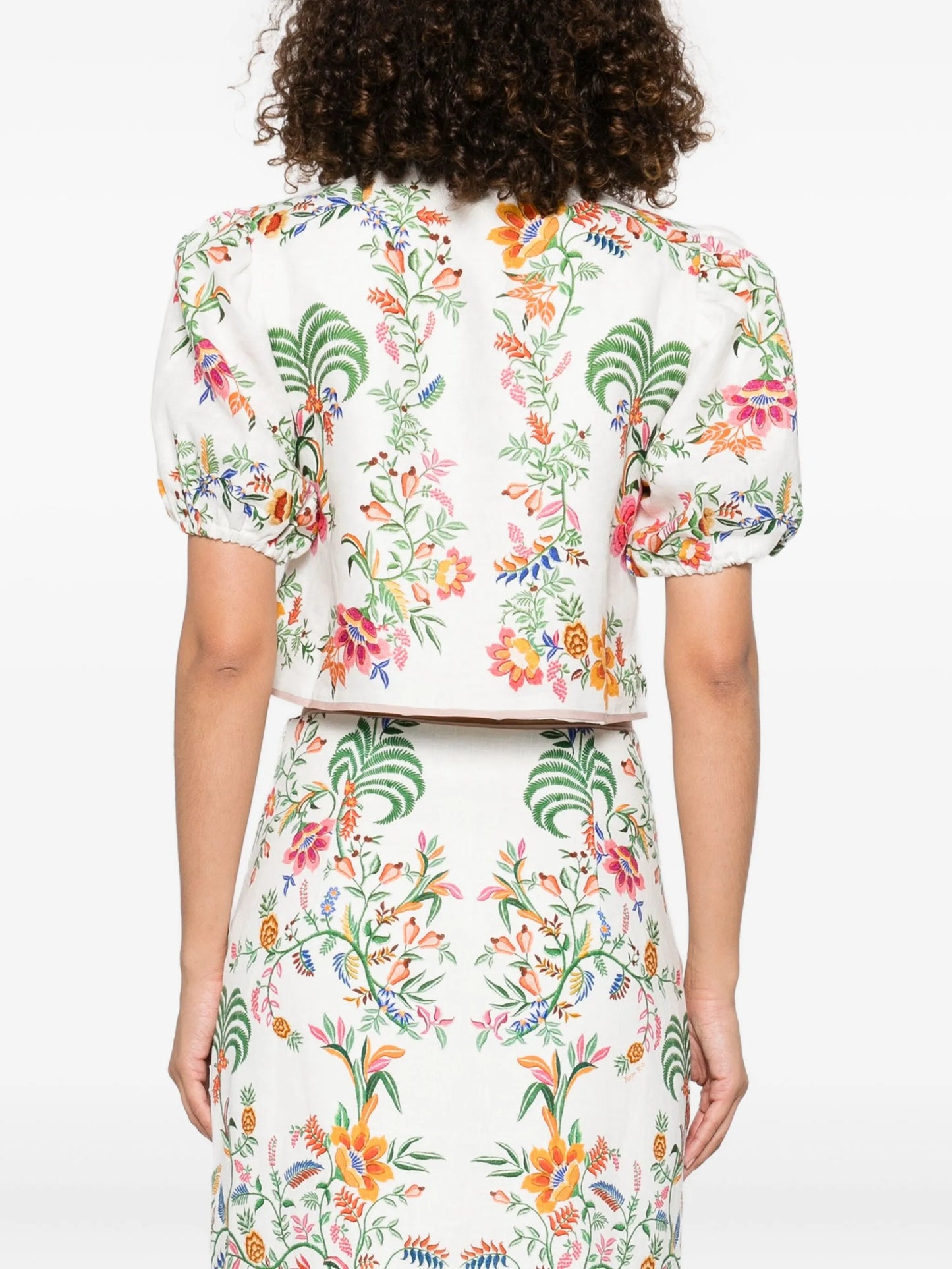 Delicate Forest Scarves blouse
