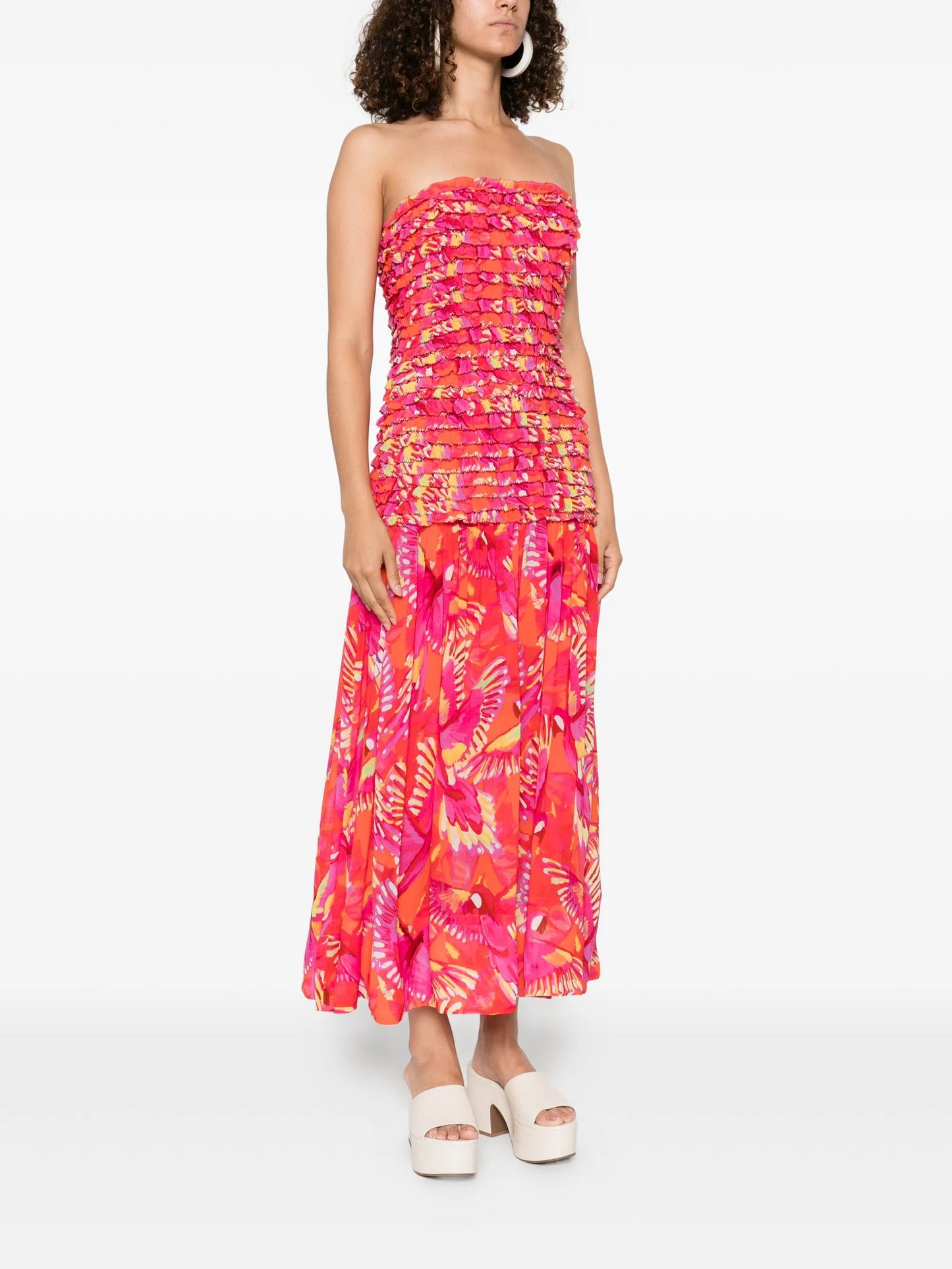Flying Birds midi dress