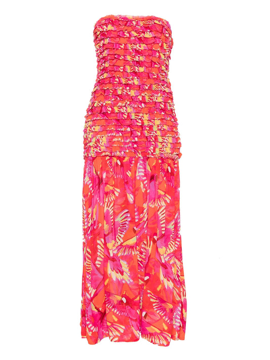 Flying Birds midi dress