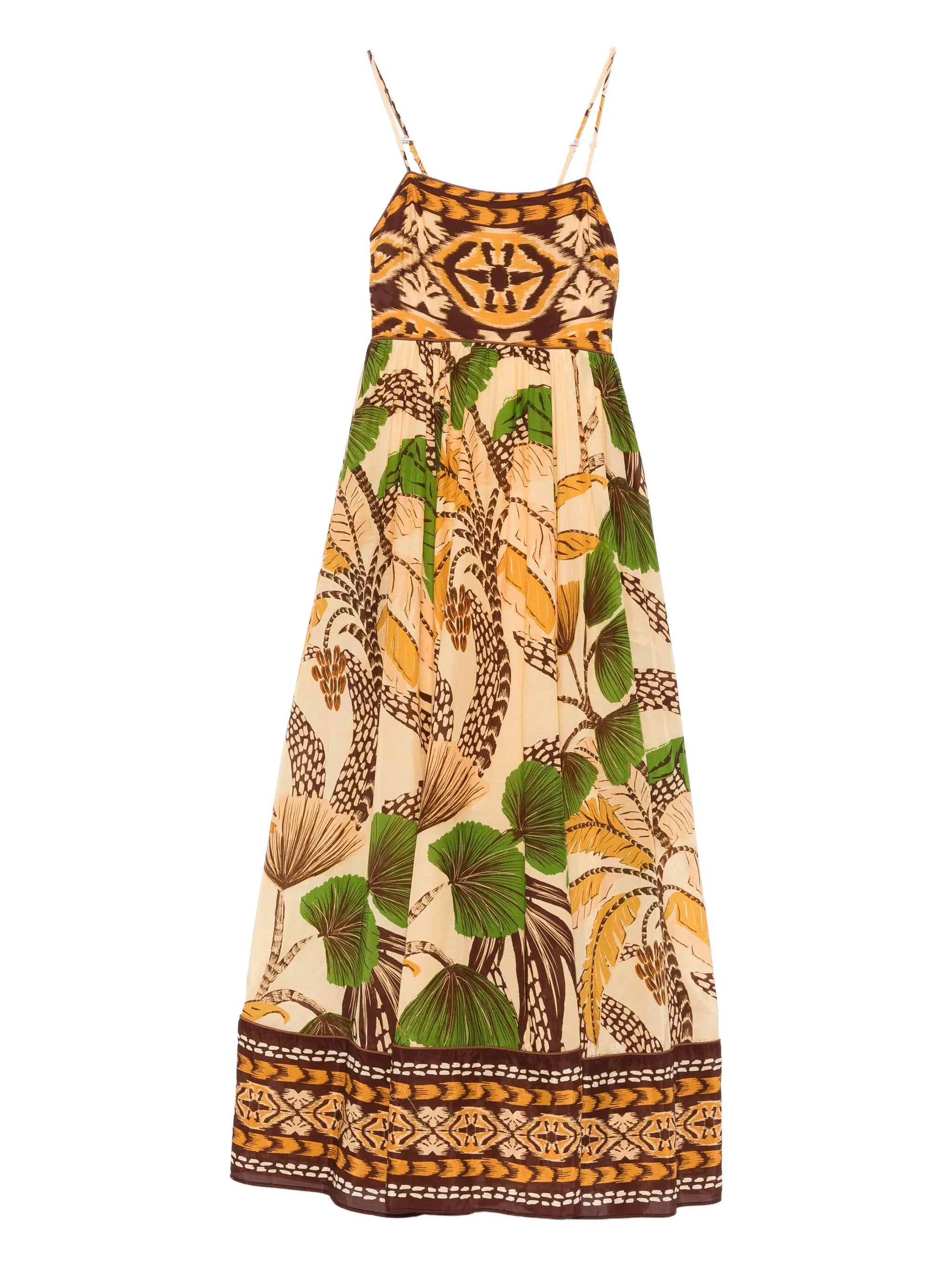Foliage Sketch maxi dress