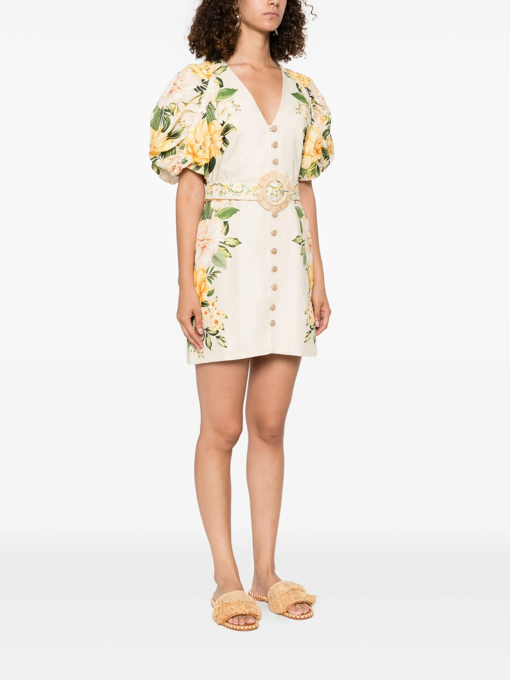Garden Cascade mini dress