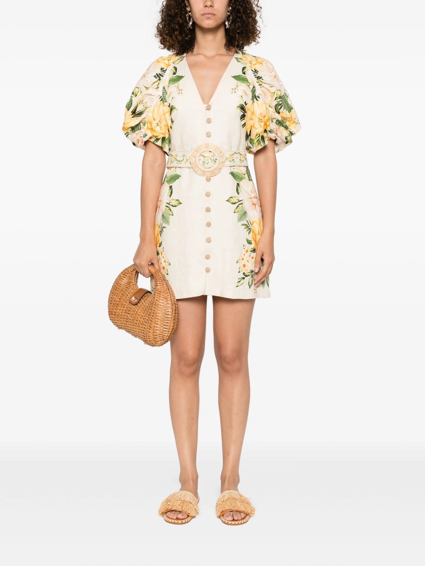 Garden Cascade mini dress