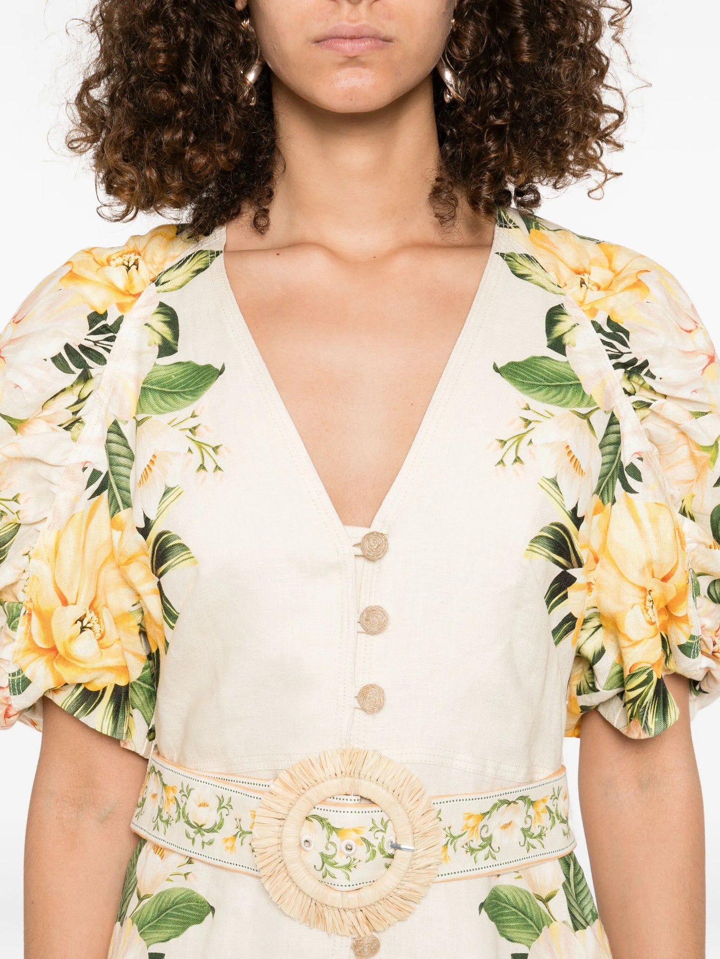 Garden Cascade mini dress