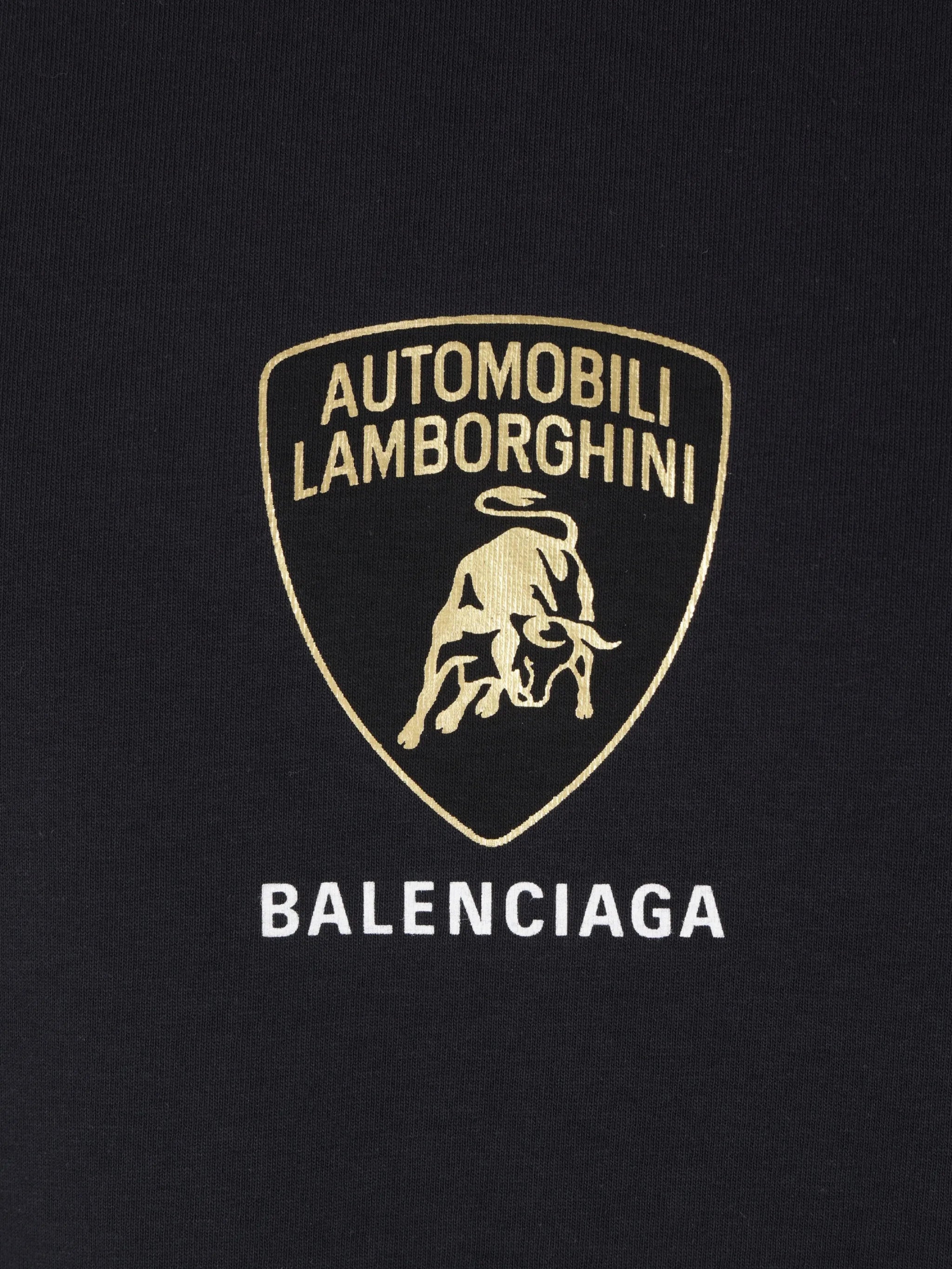 Automobili Lamborghini-emblem cotton T-shirt