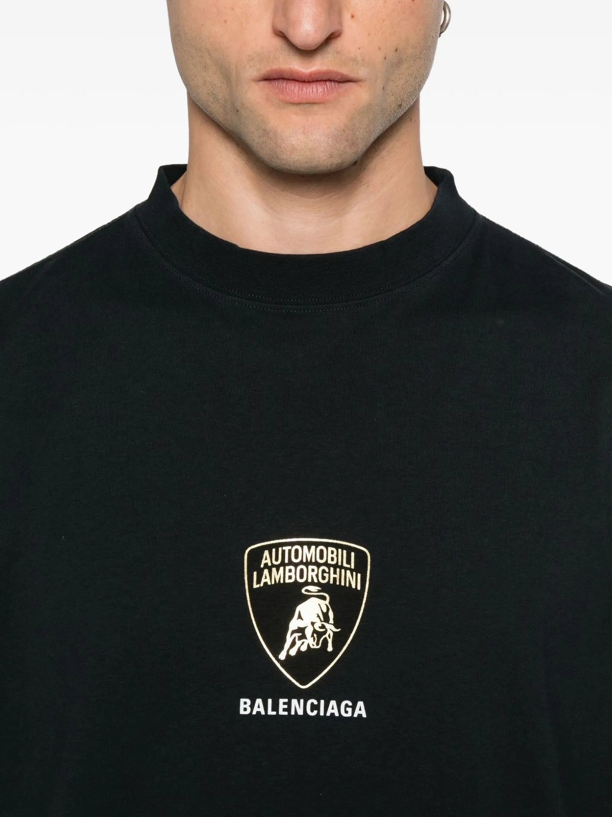 Automobili Lamborghini-emblem cotton T-shirt