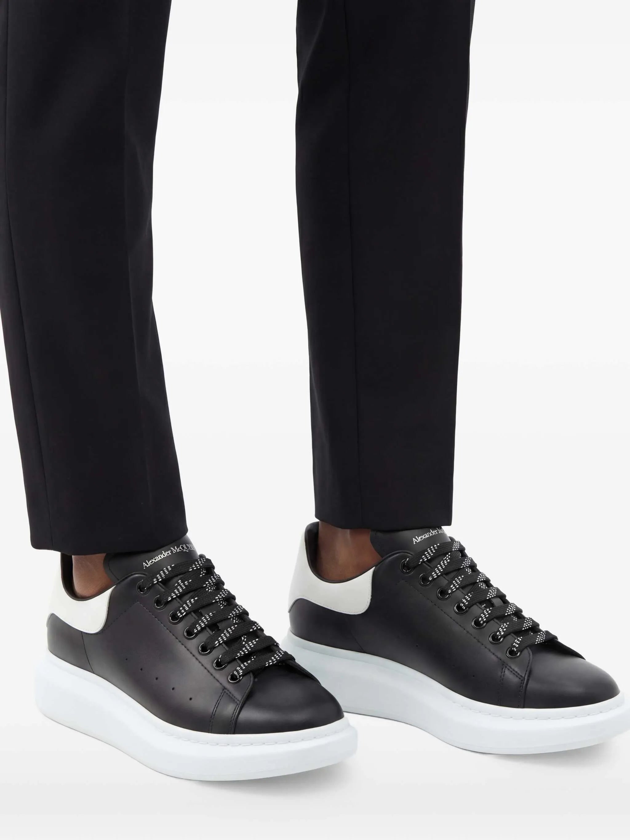 oversized leather sneakers