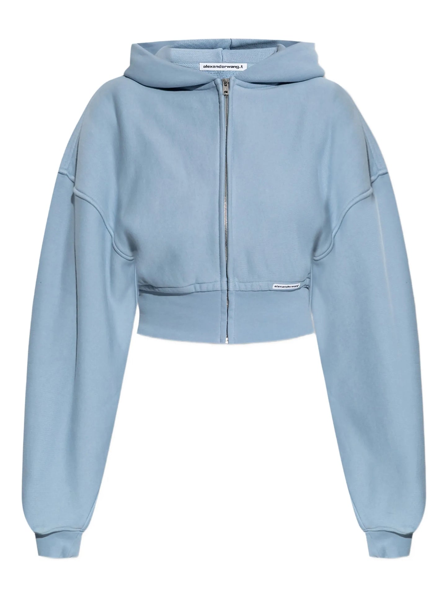 hooded zip-up top
