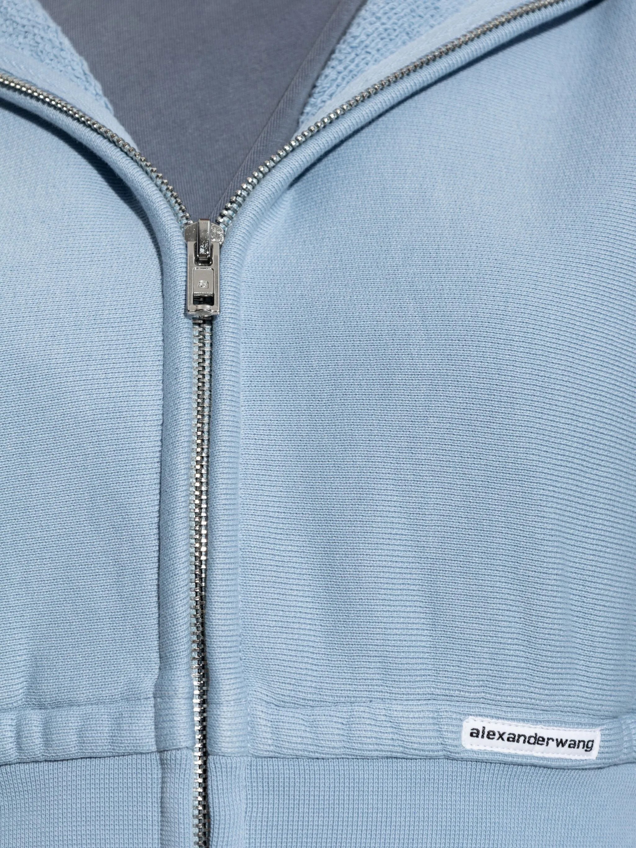 hooded zip-up top