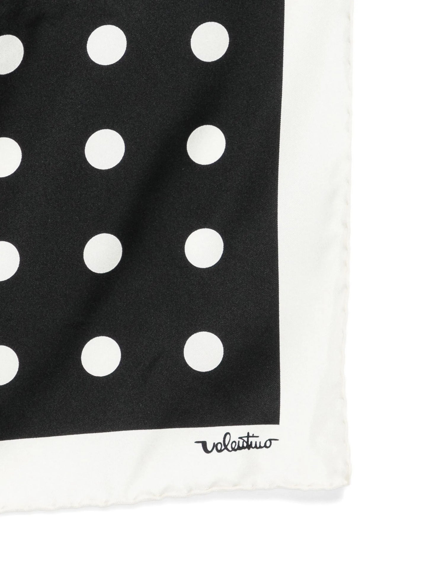 polka dots silk scarf