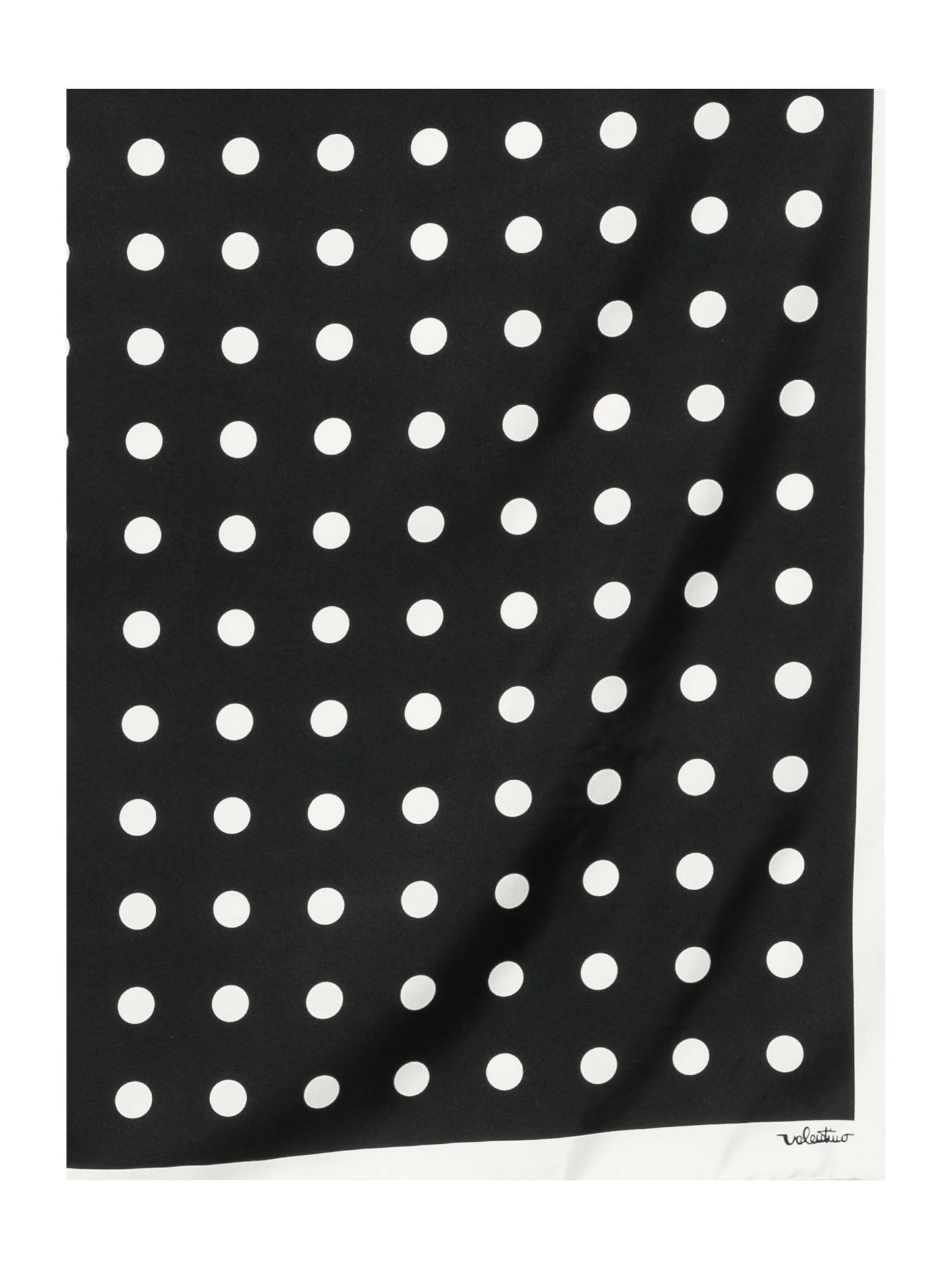 polka dots silk scarf