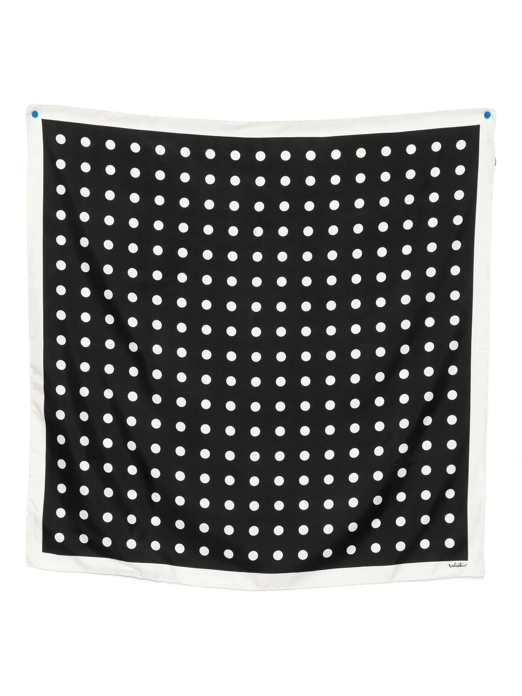 polka dots silk scarf