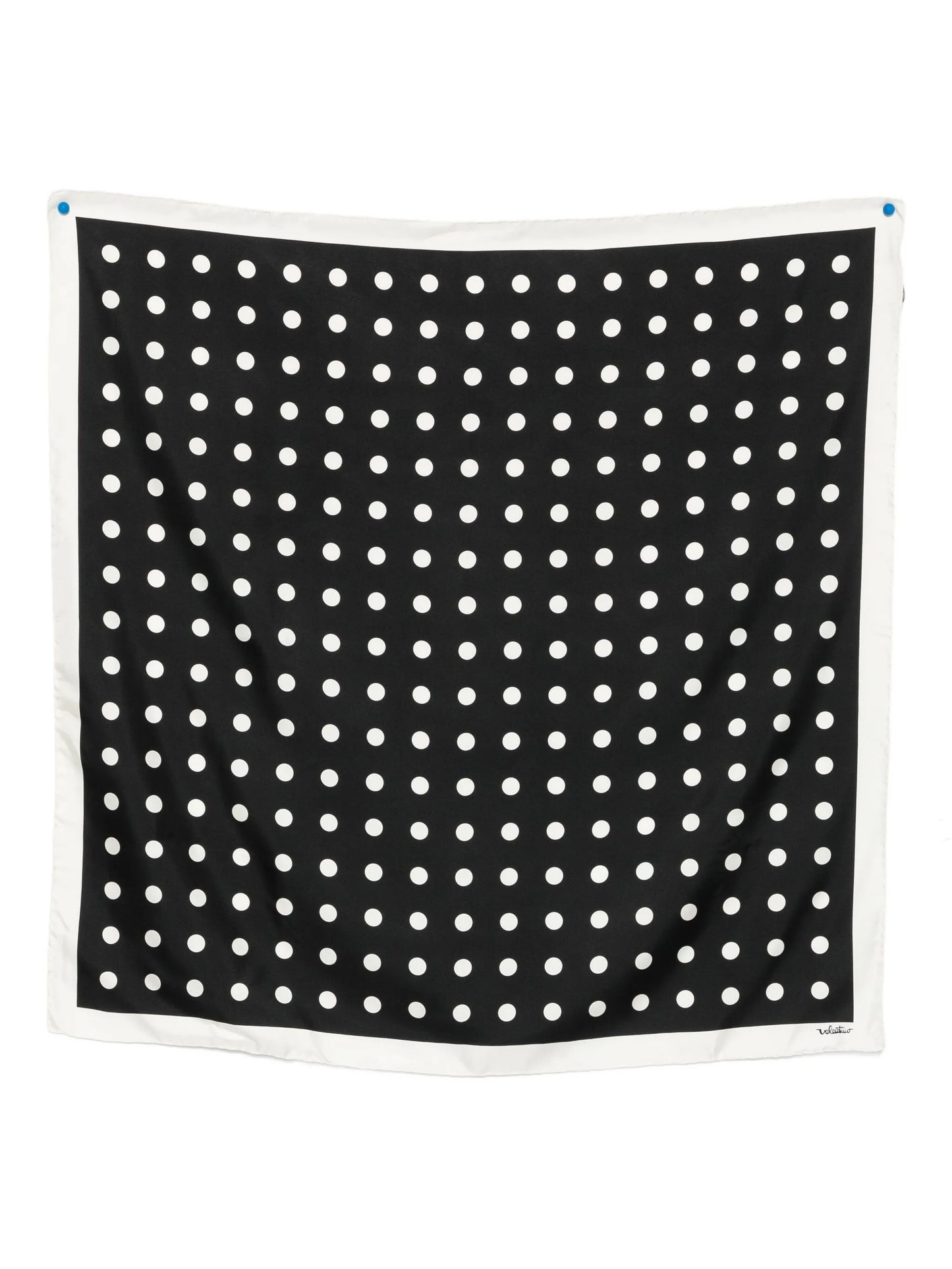 polka dots silk scarf