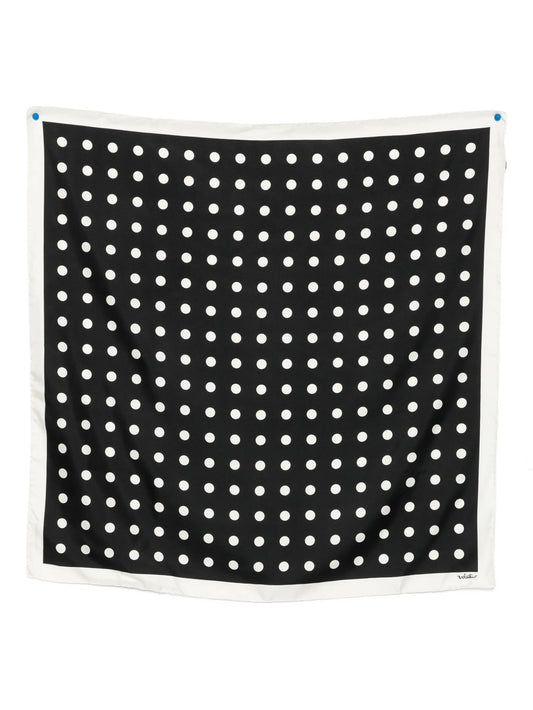 polka dots silk scarf