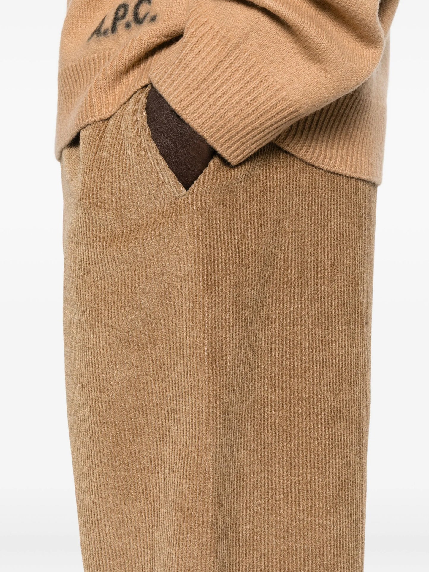 Samurai corduroy drawstring trousers