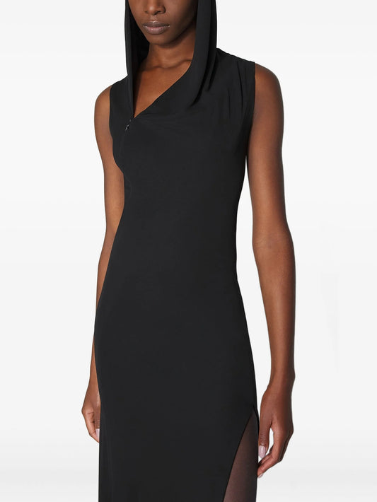 hooded maxi dress