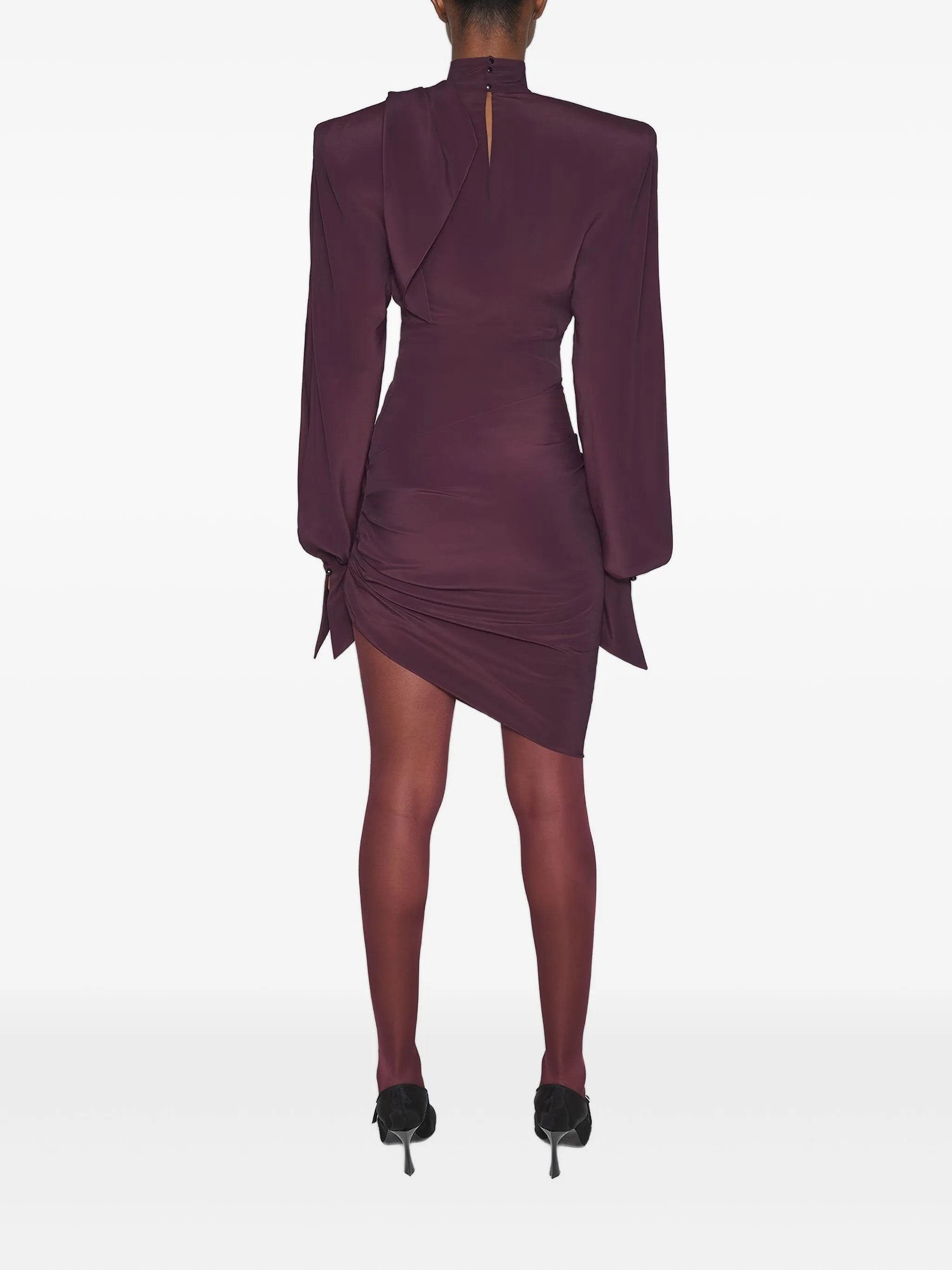 long-sleeve mini dress