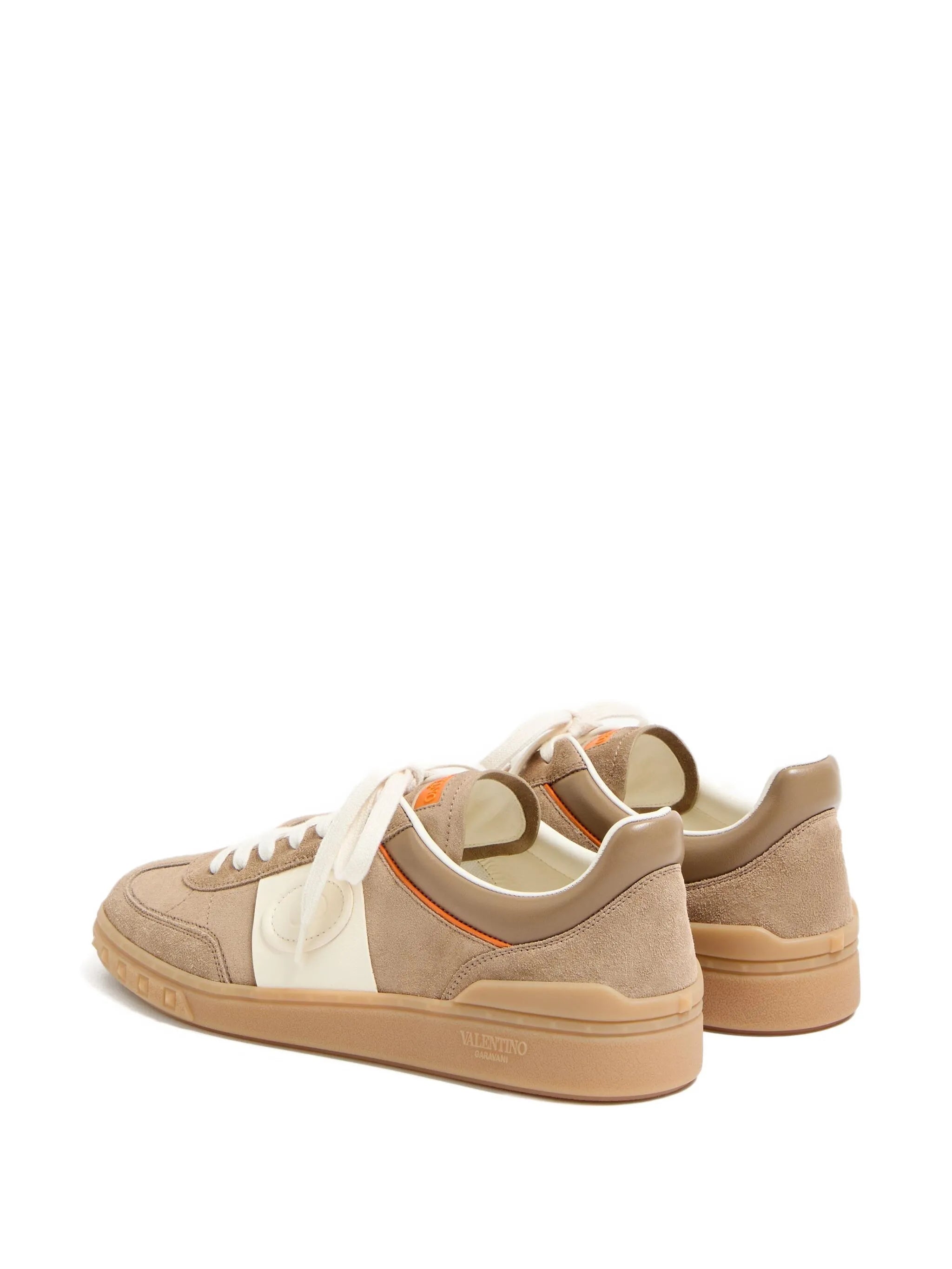 Upvillage Low Top Trainer In Split Leather And Calfskin Nappa Leather