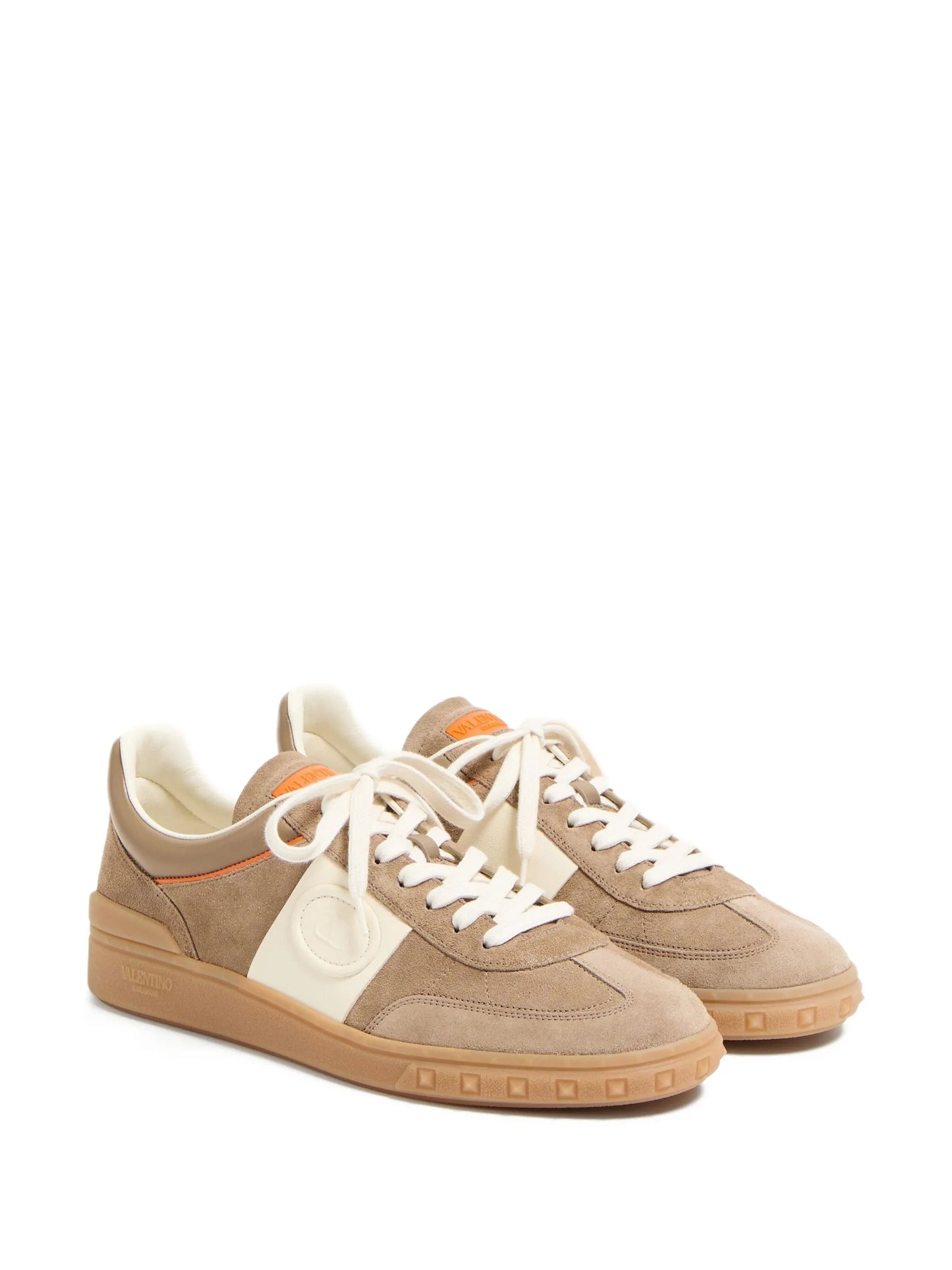 Upvillage Low Top Trainer In Split Leather And Calfskin Nappa Leather