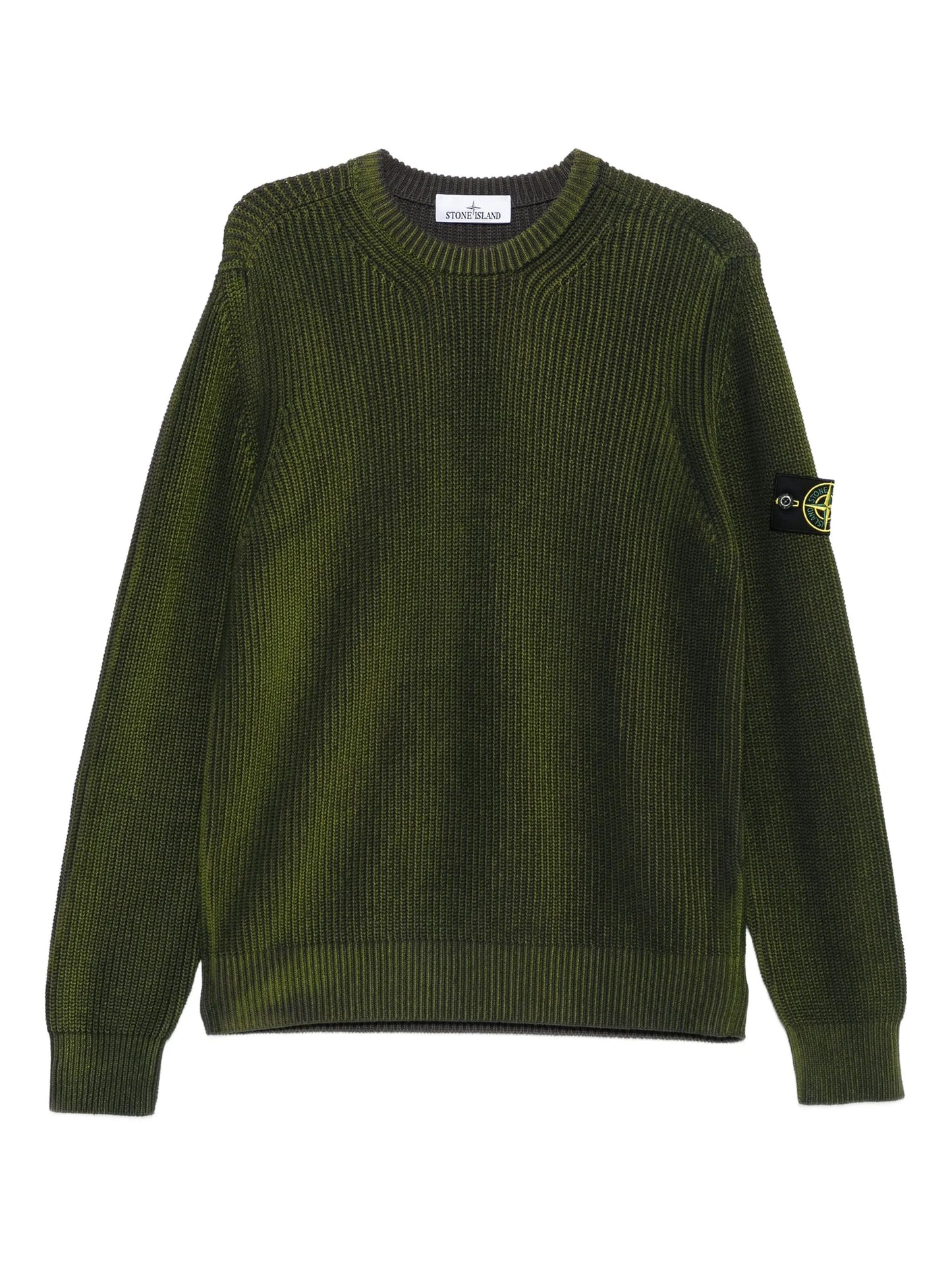 ribbed crew-neck sweater