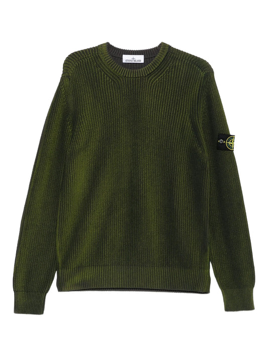 ribbed crew-neck sweater
