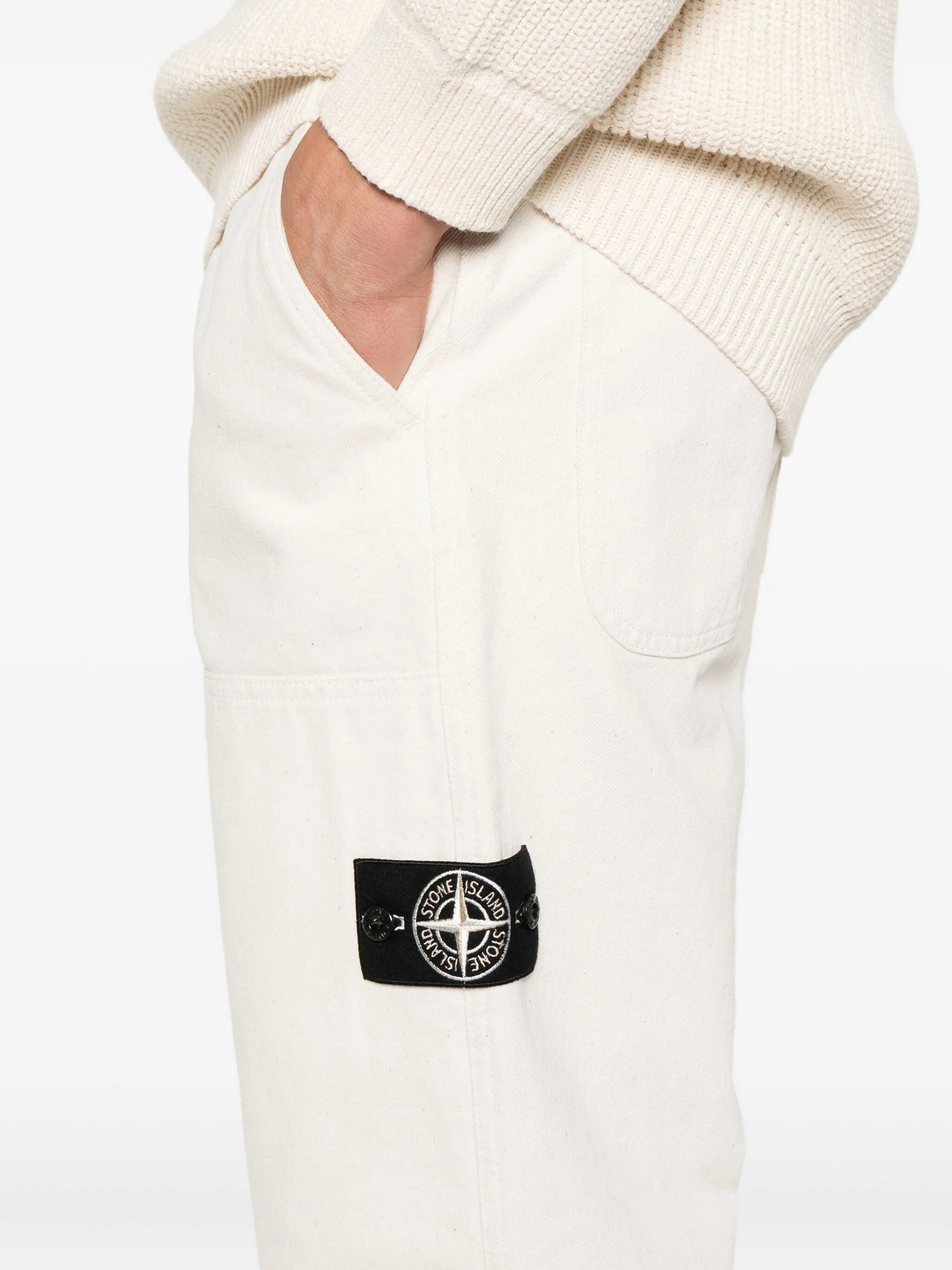 patch-pocket drawstring trousers