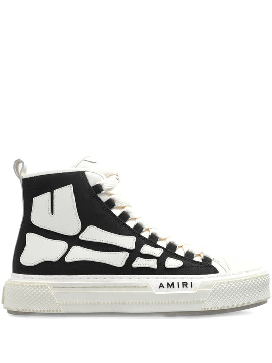 skeleton-print sneakers