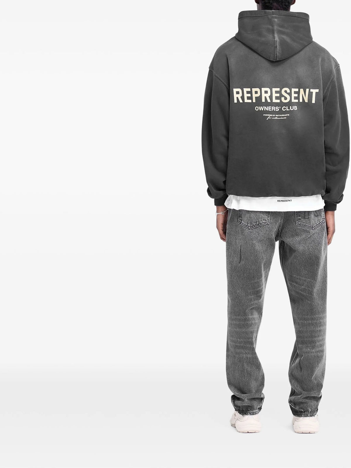 logo-print cotton hoodie