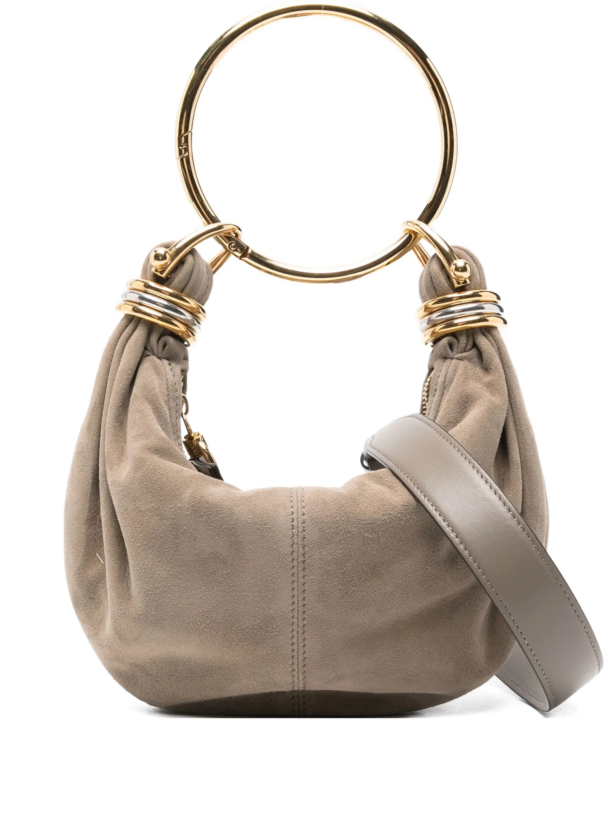 Bracelet suede tote bag