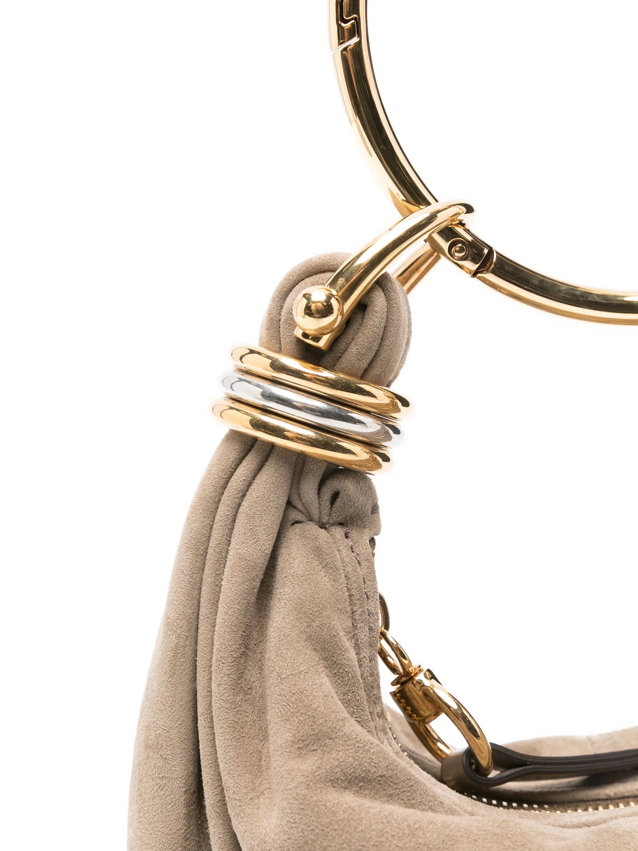 Bracelet suede tote bag