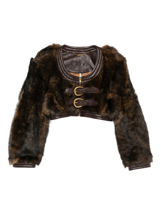 shearling cropped jacket