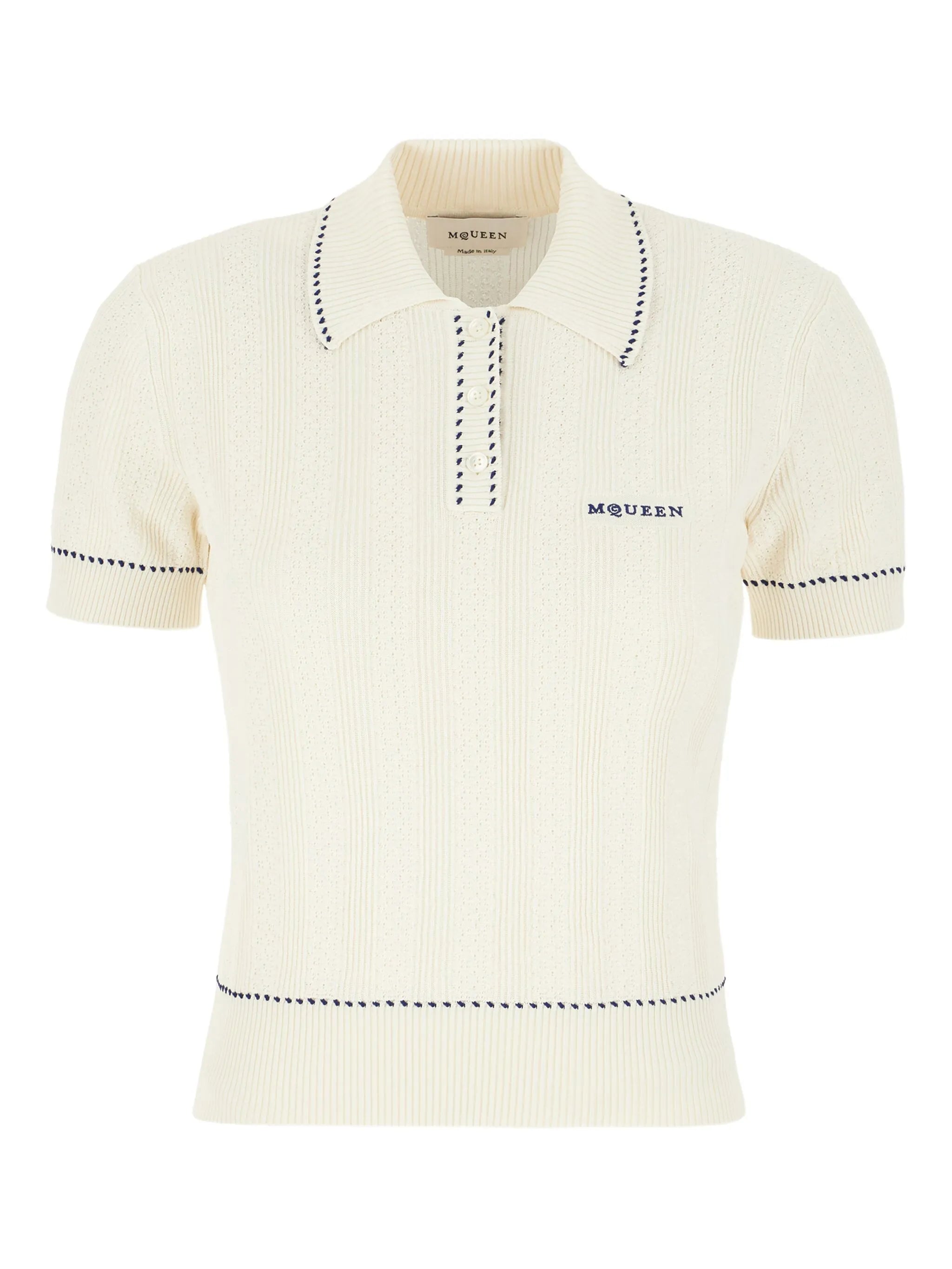 ribbed polo top