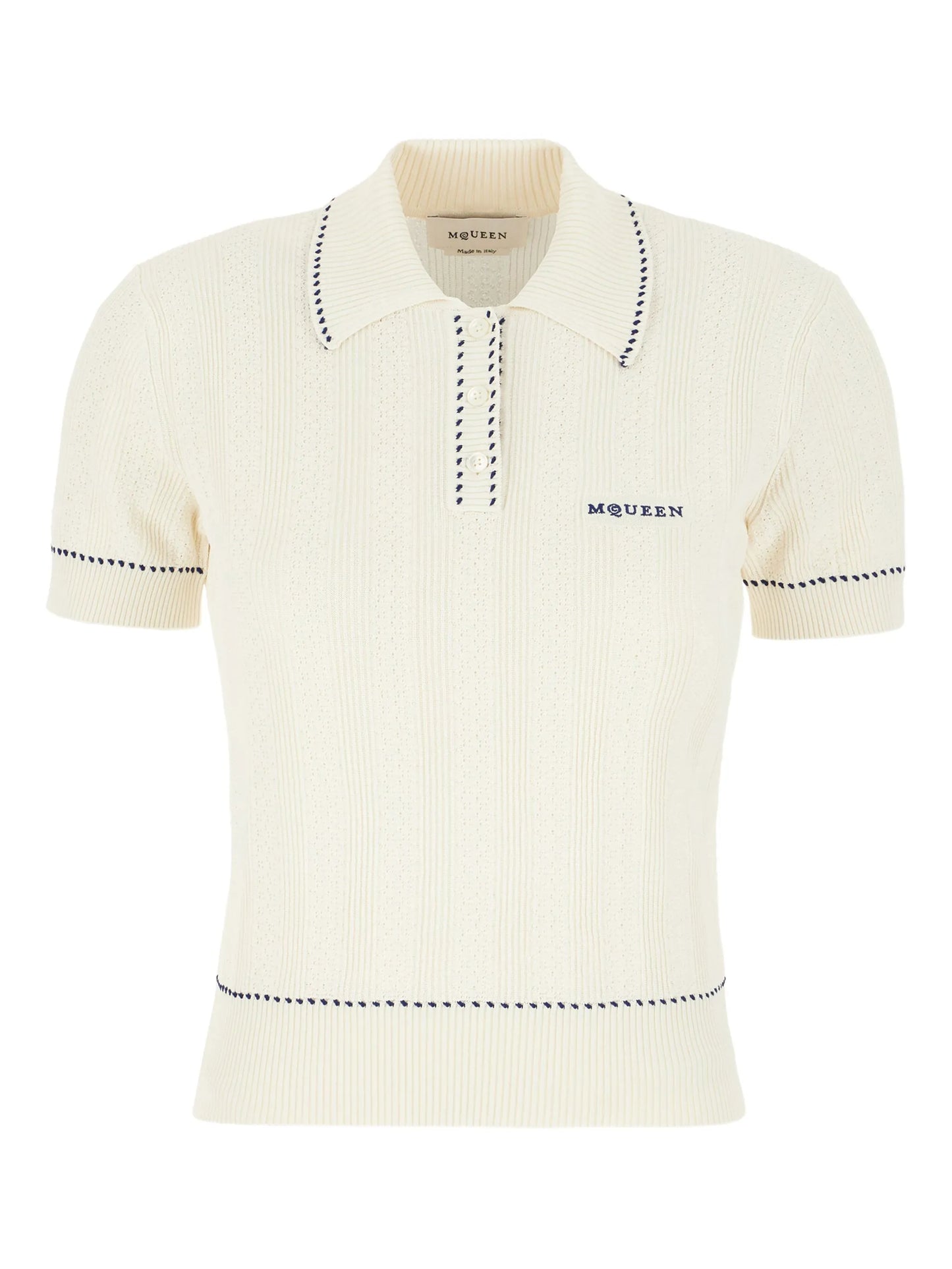 ribbed polo top