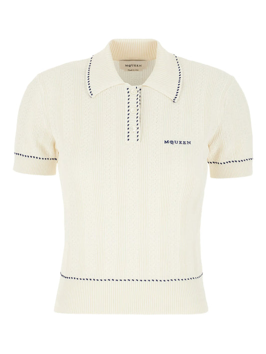 ribbed polo top