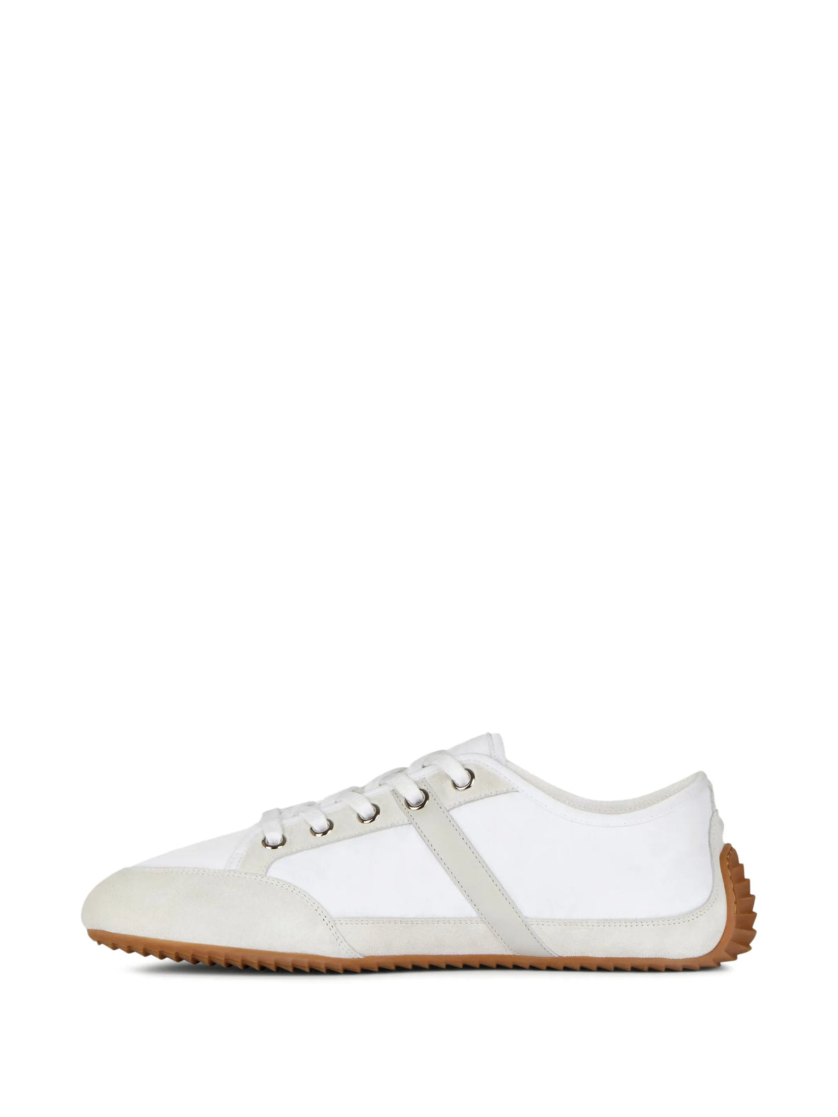 slim sneakers in nylon and suede