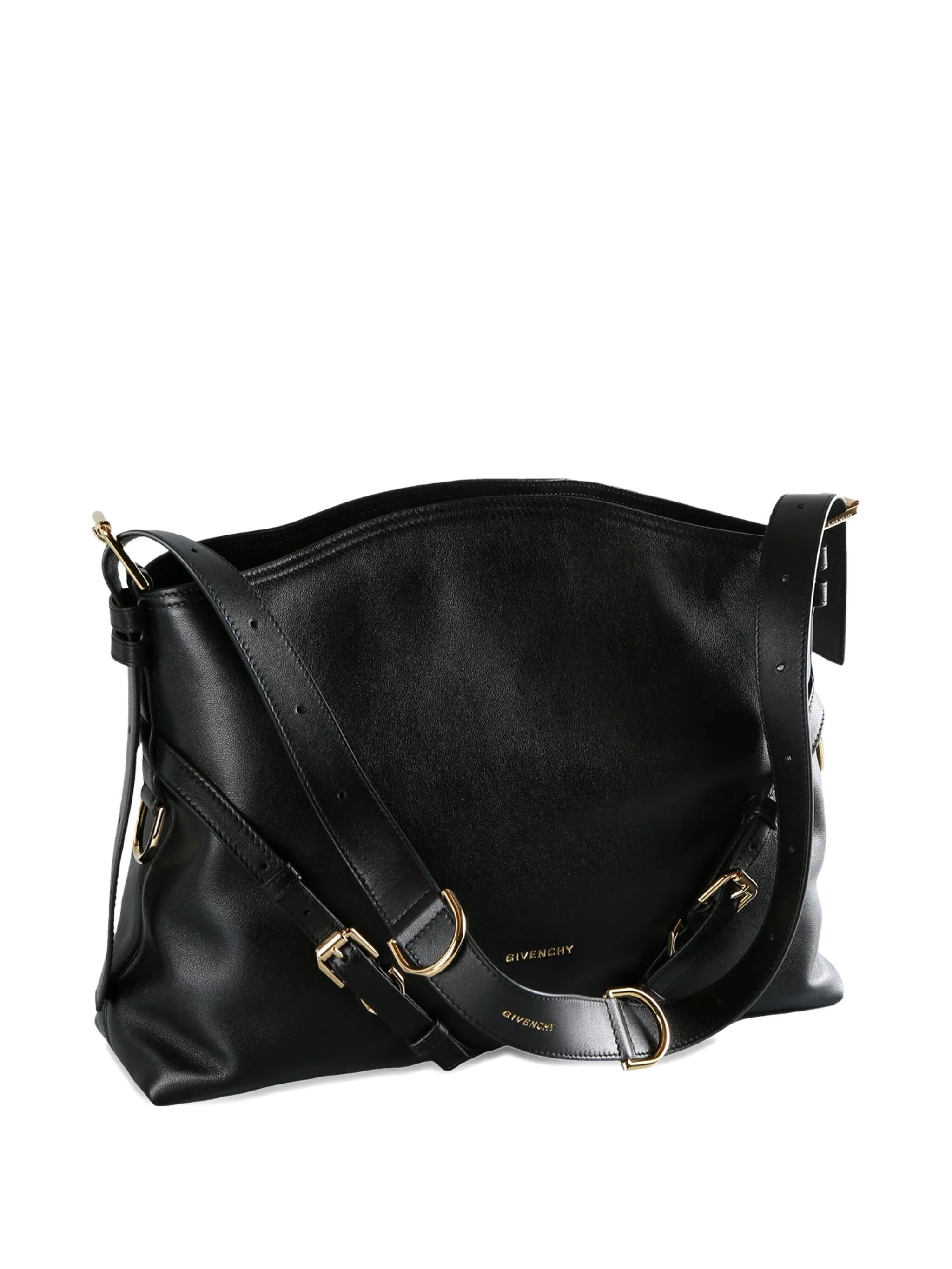 Voyou buckled leather shoulder bag