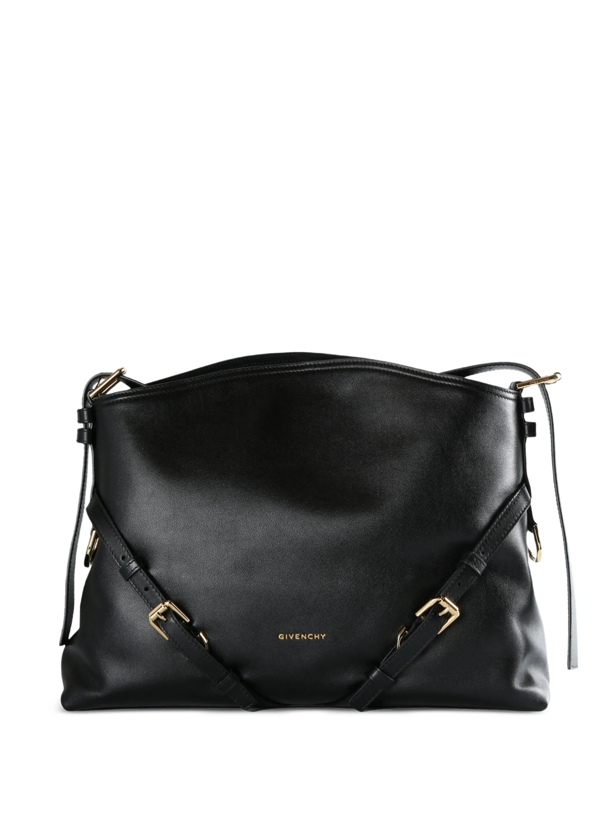 Voyou buckled leather shoulder bag