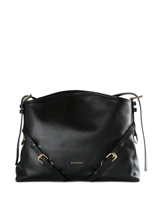 Voyou buckled leather shoulder bag
