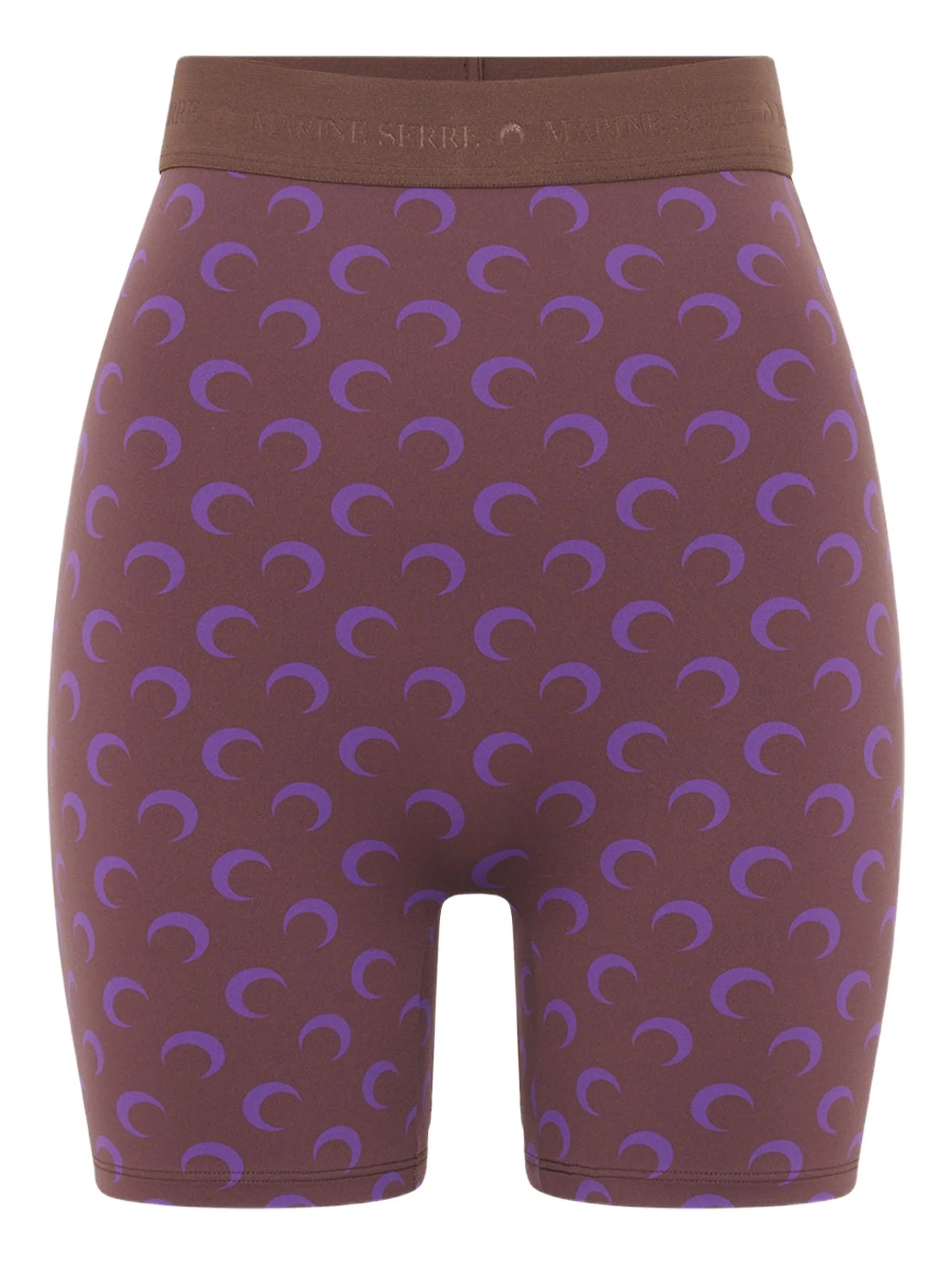moon-print jersey biker shorts