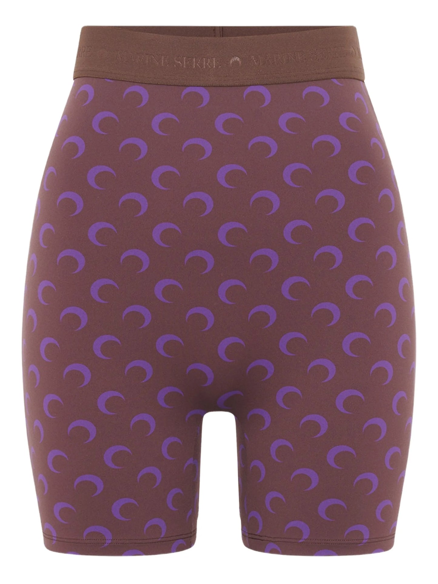 moon-print jersey biker shorts