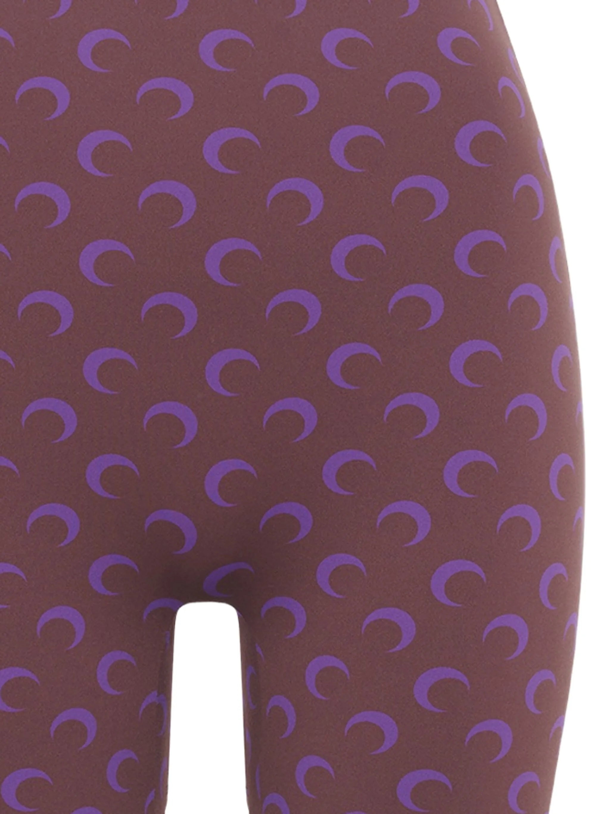 moon-print jersey biker shorts