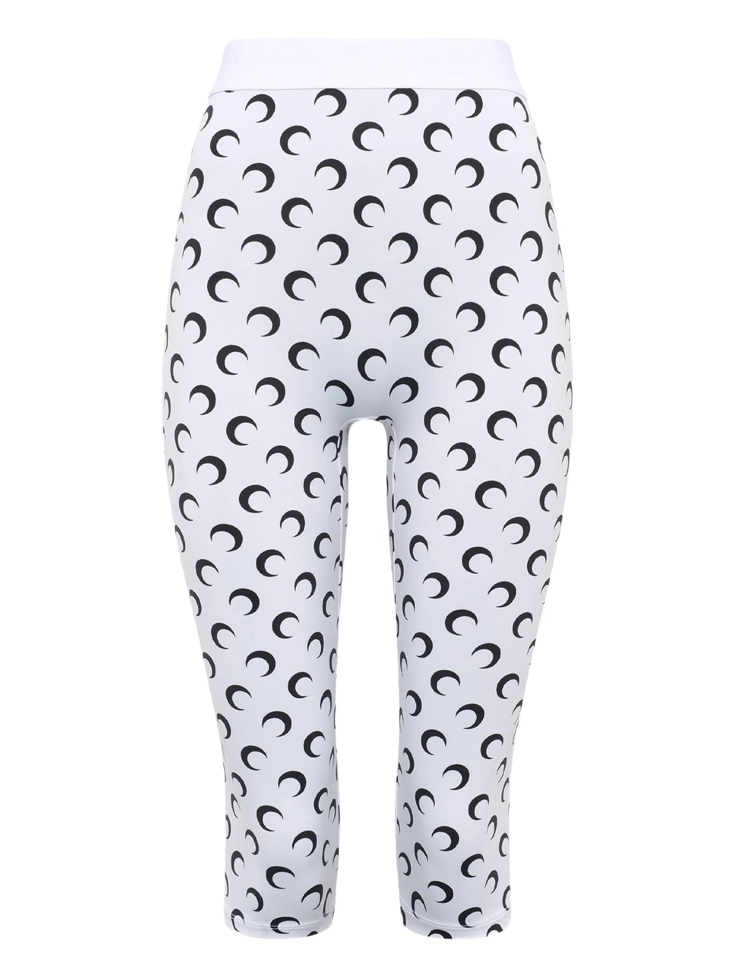 Moon-printed capri jersey trousers