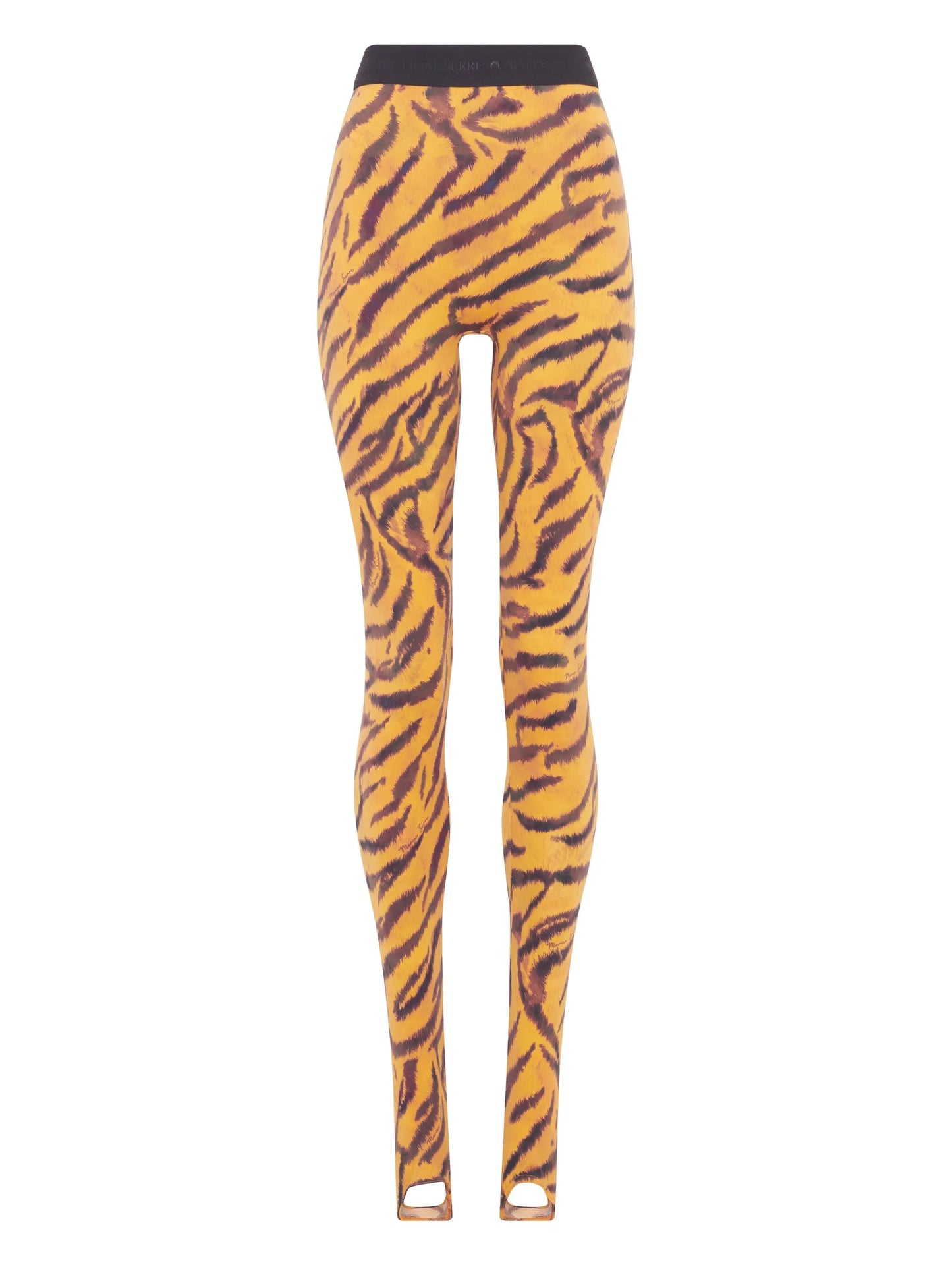 tiger-print leggings