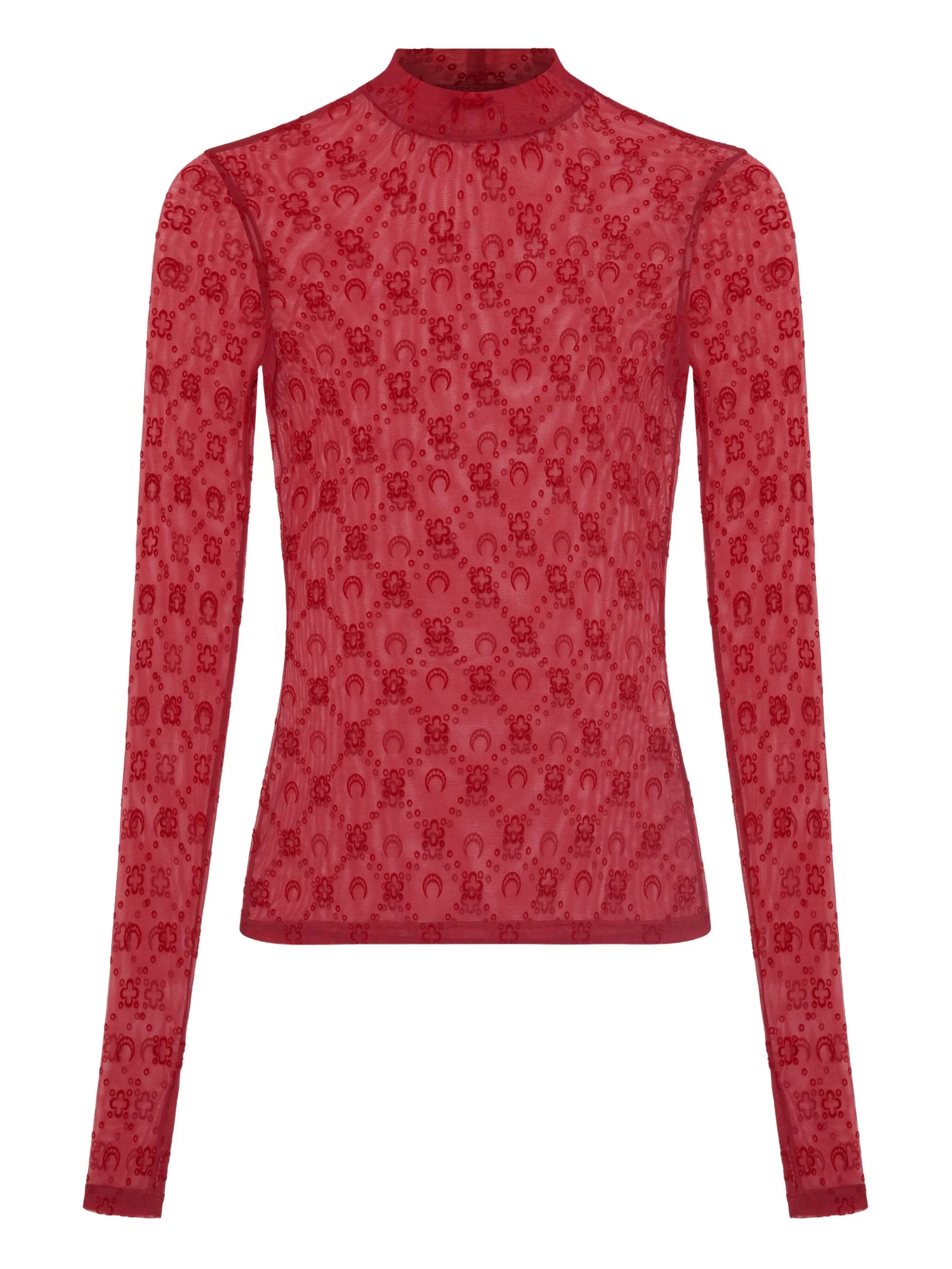 moonogram high-neck top