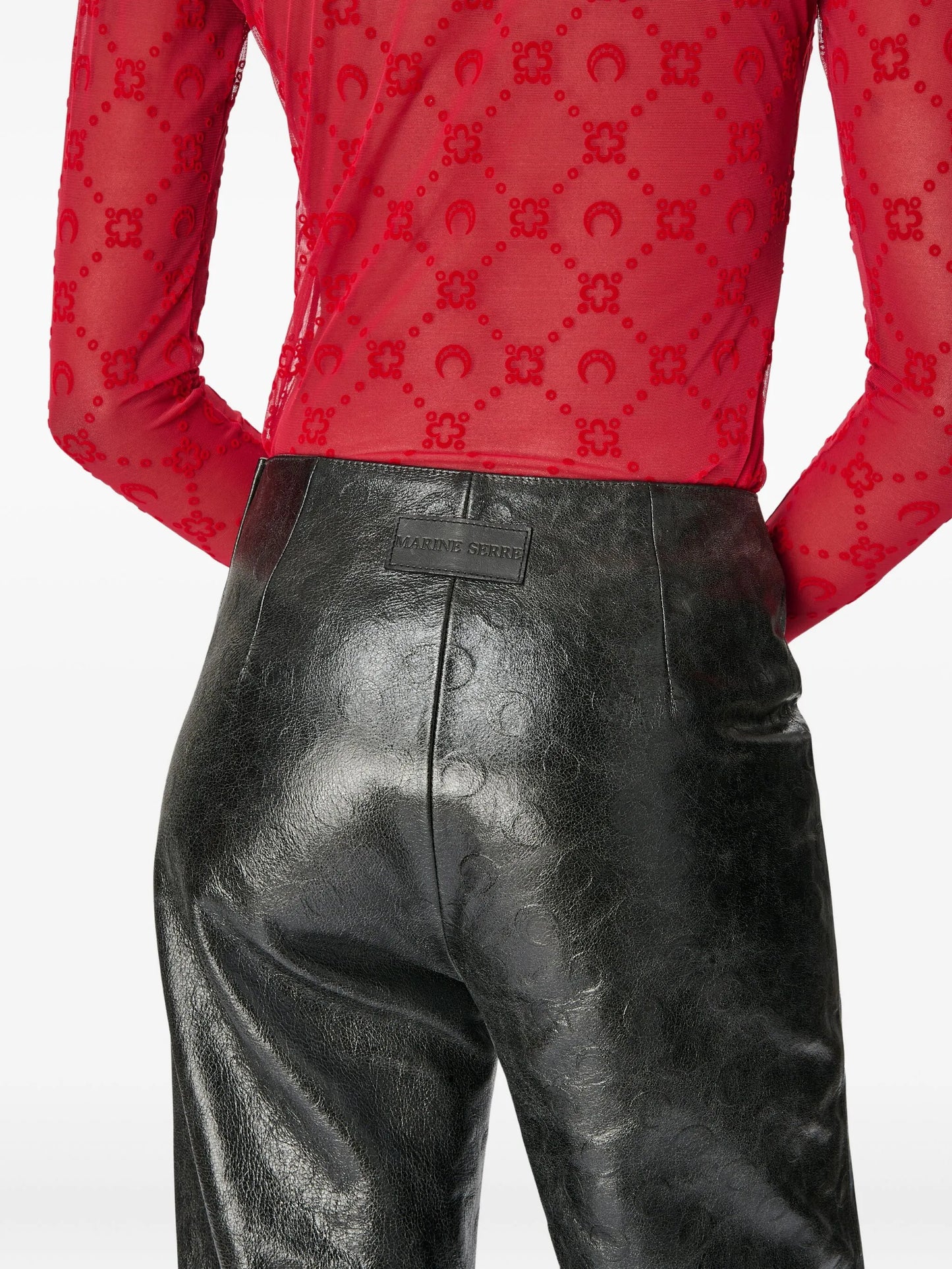 moonogram high-neck top