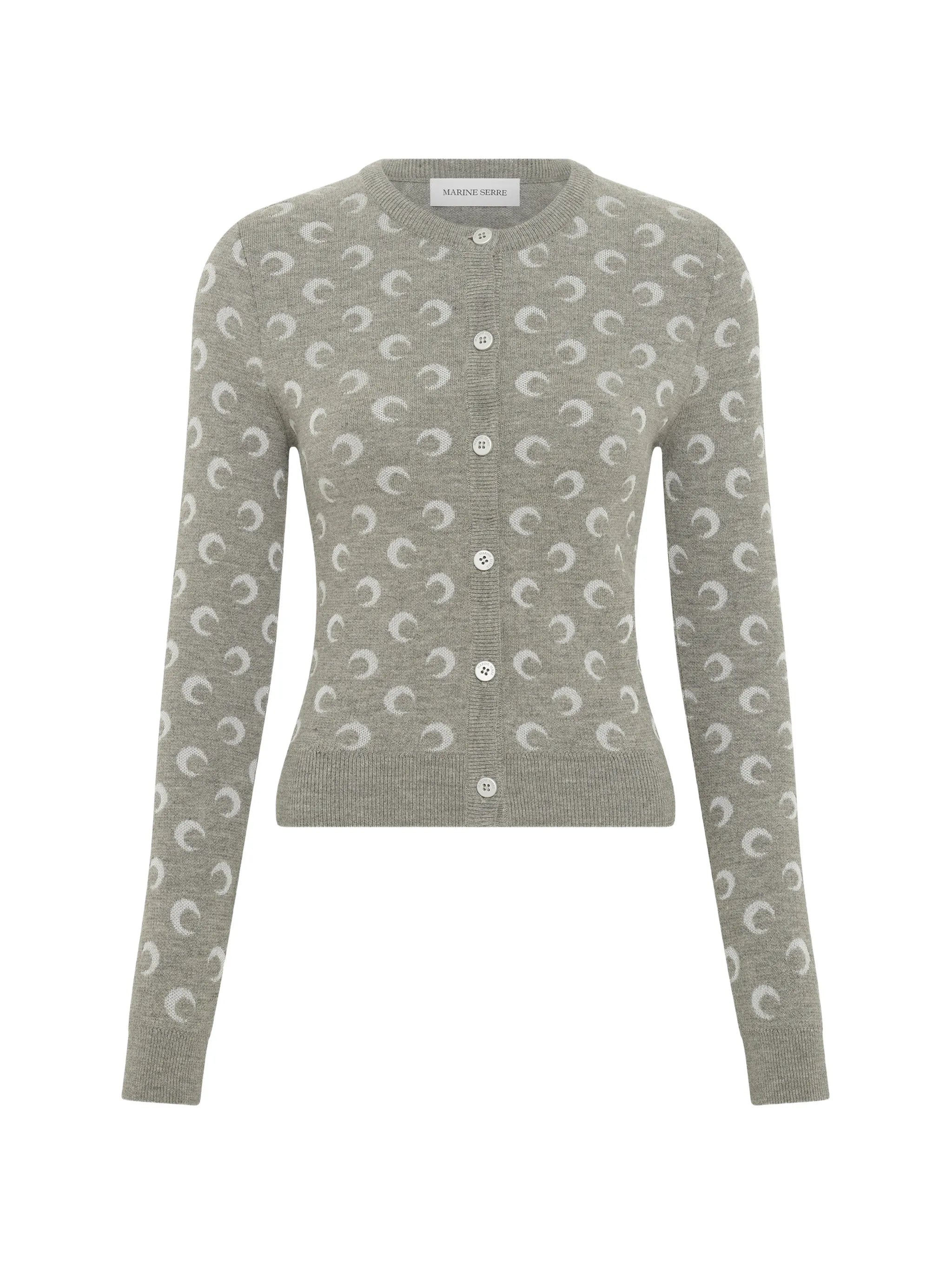 moon-jacquard cardigan