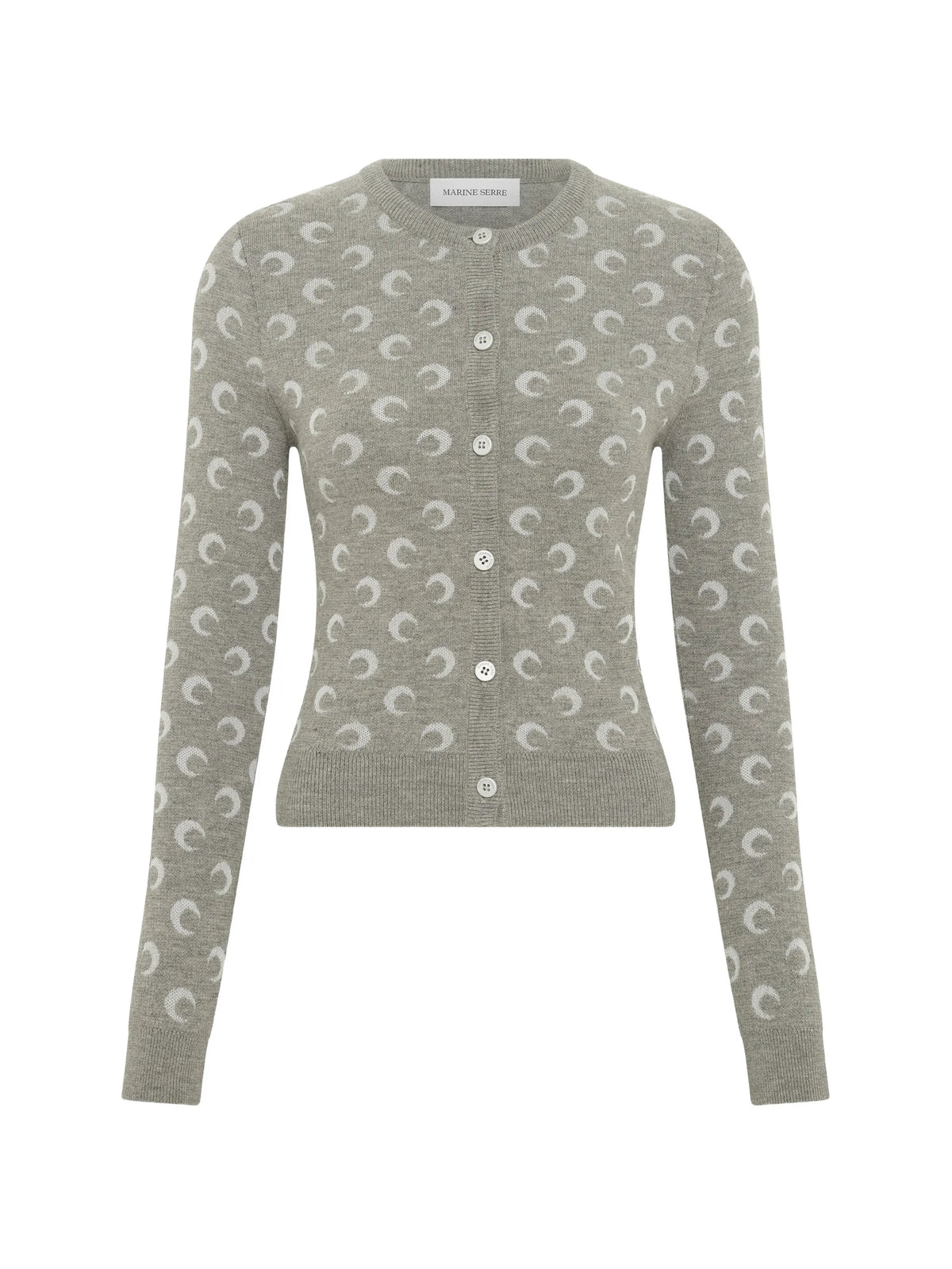 moon-jacquard cardigan