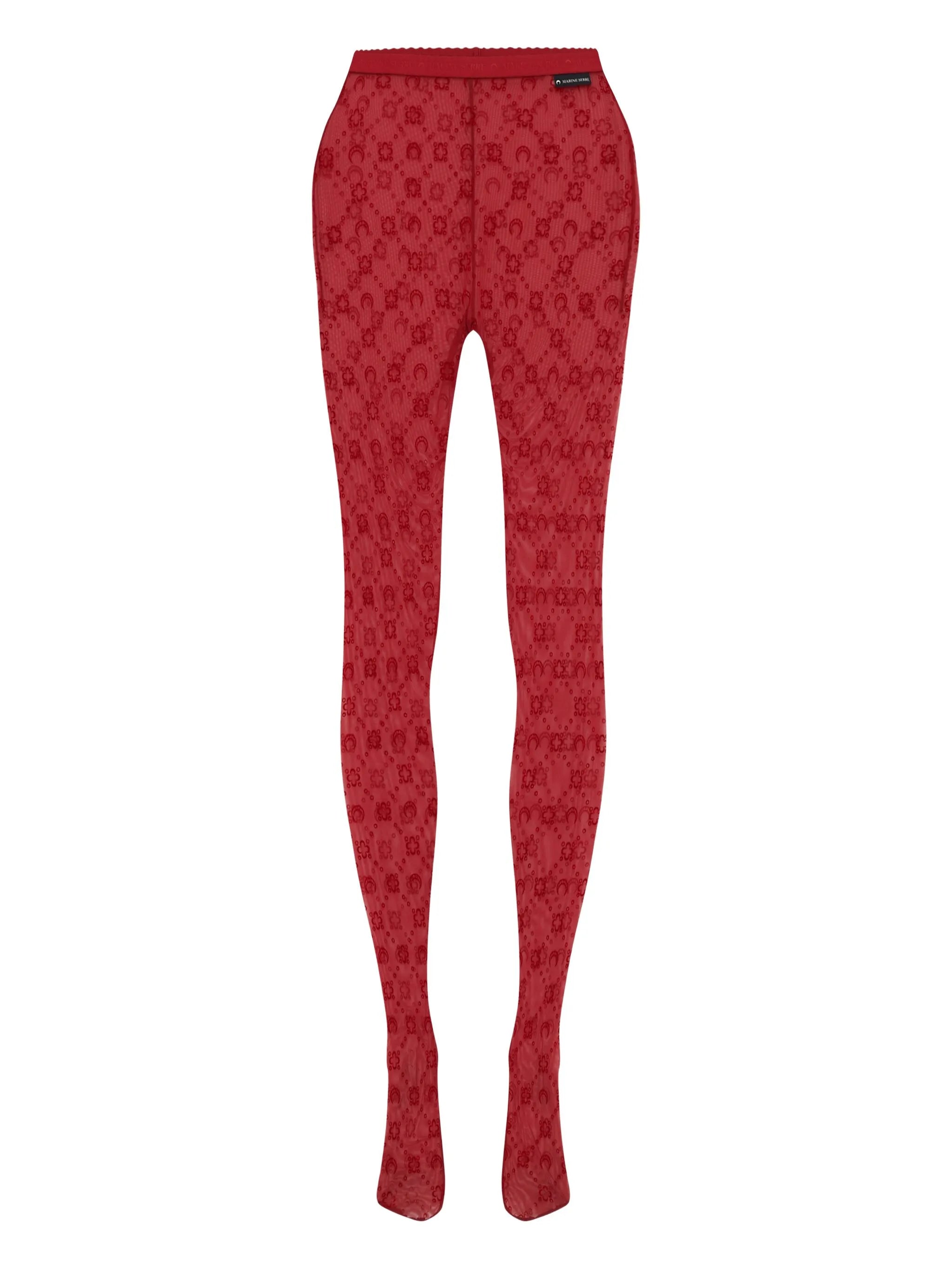 moonogram mesh tights