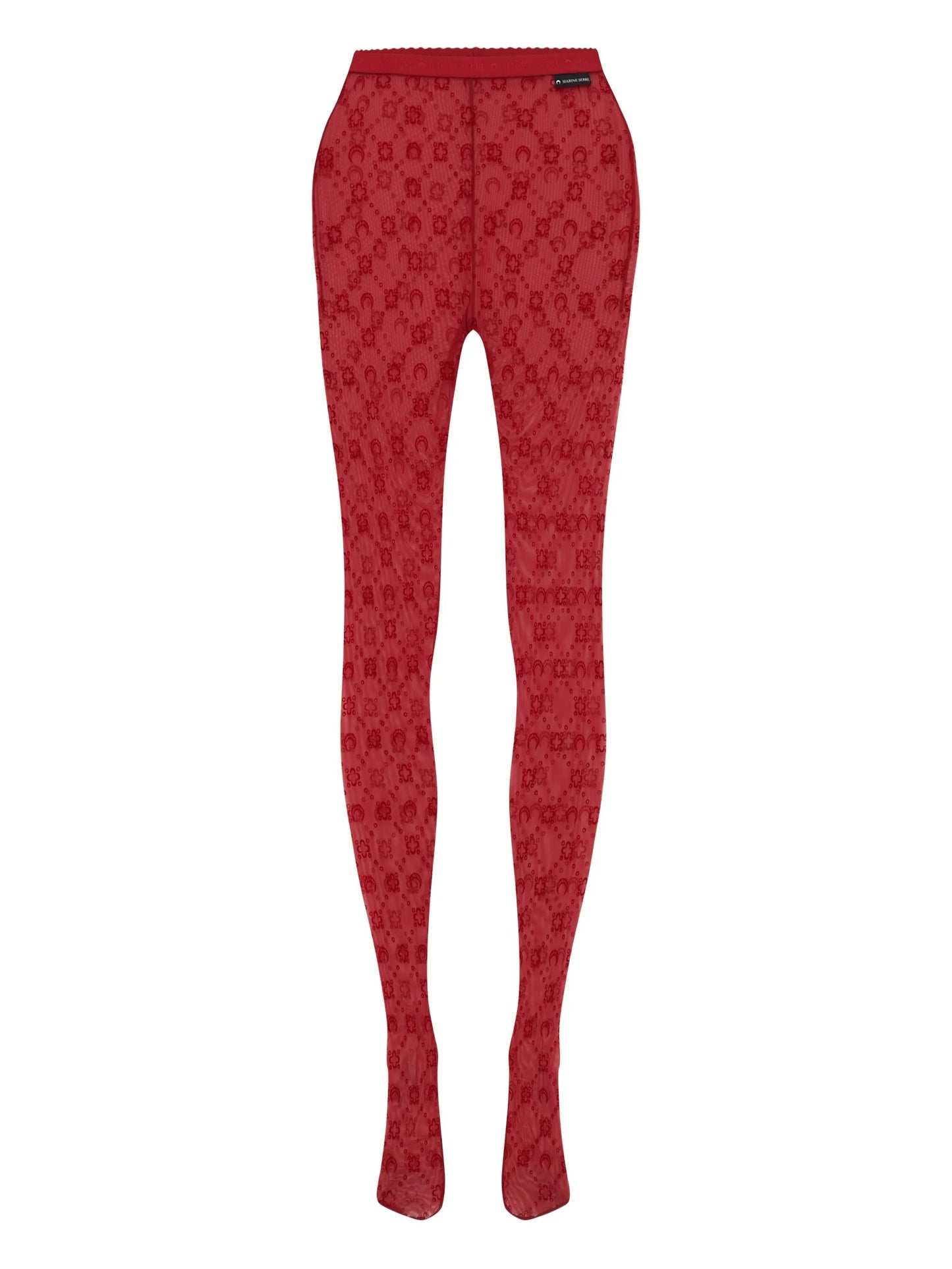 moonogram mesh tights